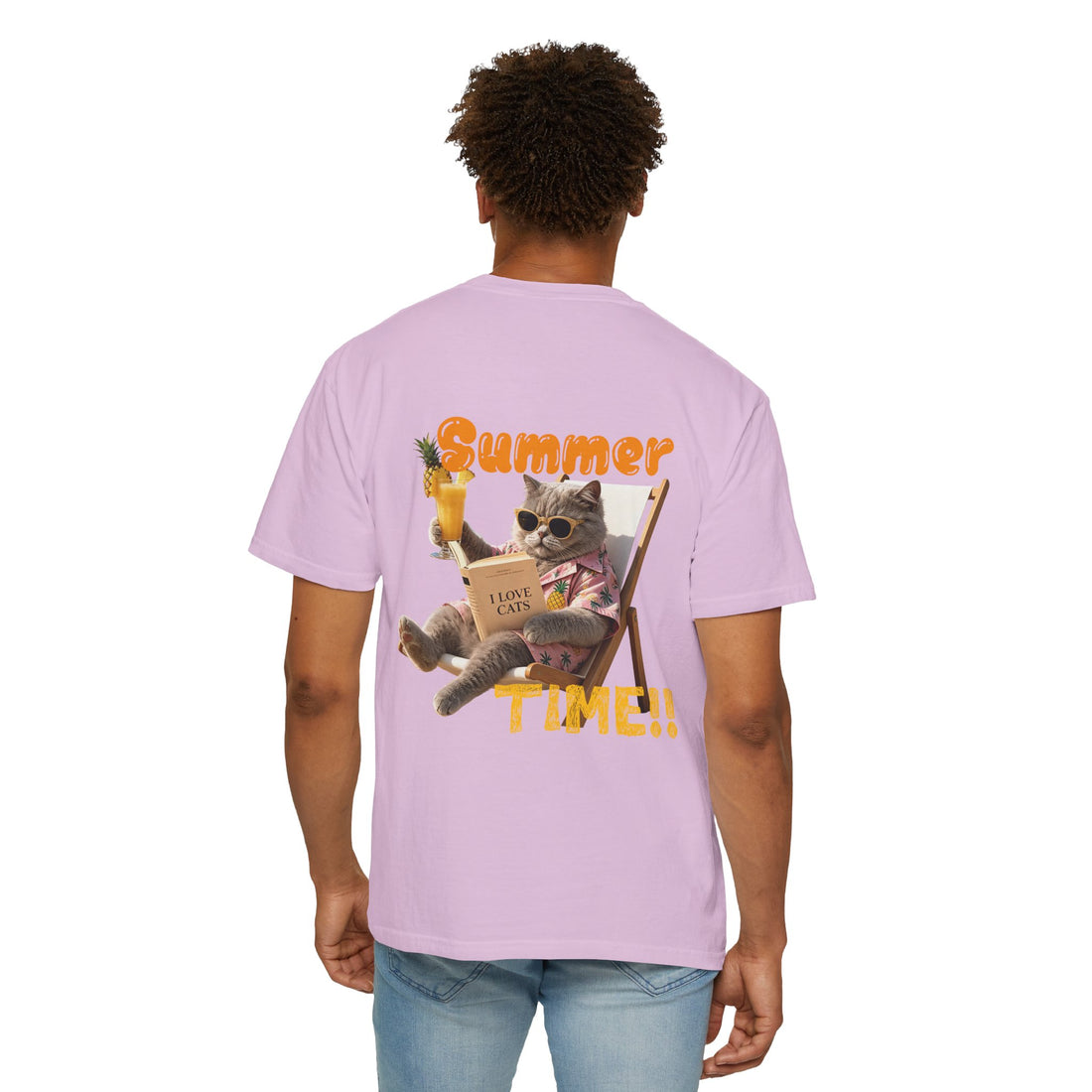 Custom Cat Summer T-Shirt - Funny Vacation Cat Tee, Pet Lover Gift