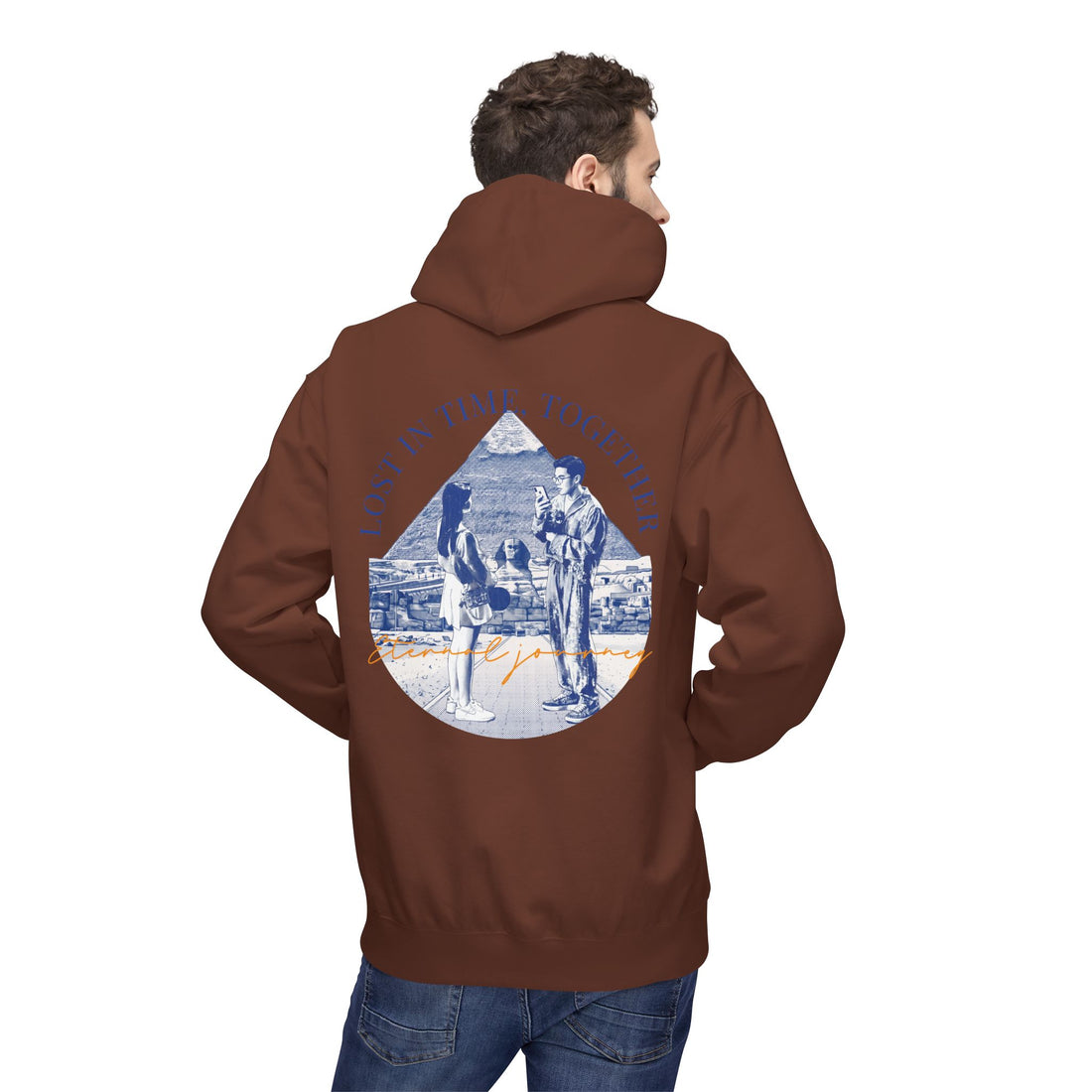 Vintage Travel Hoodie | Couple Landmark Graphic Sweatshirt