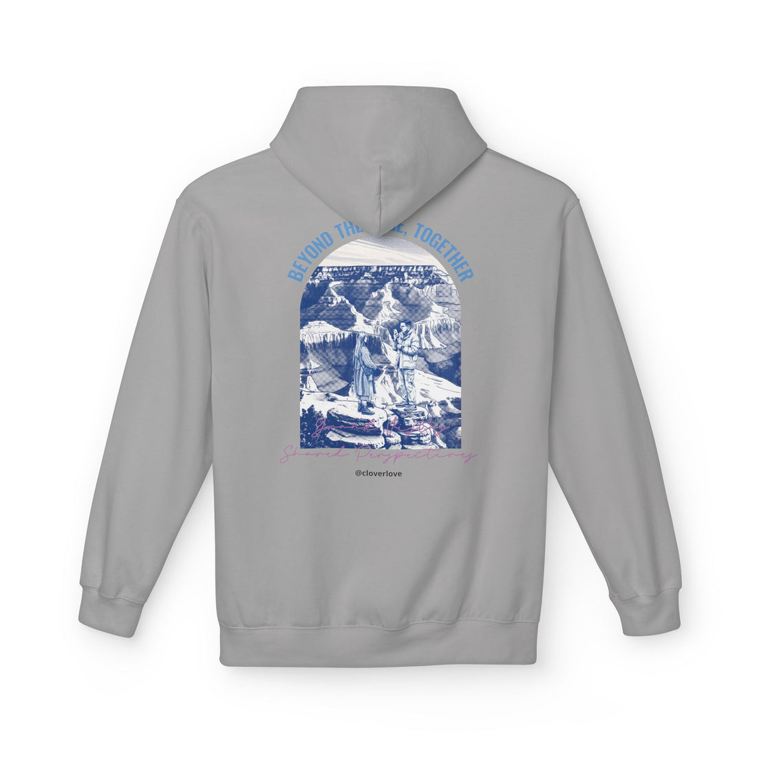 Beyond The Horizon Personalisierter Reise-Hoodie, Landschaftswahrzeichen Paar Geschenk