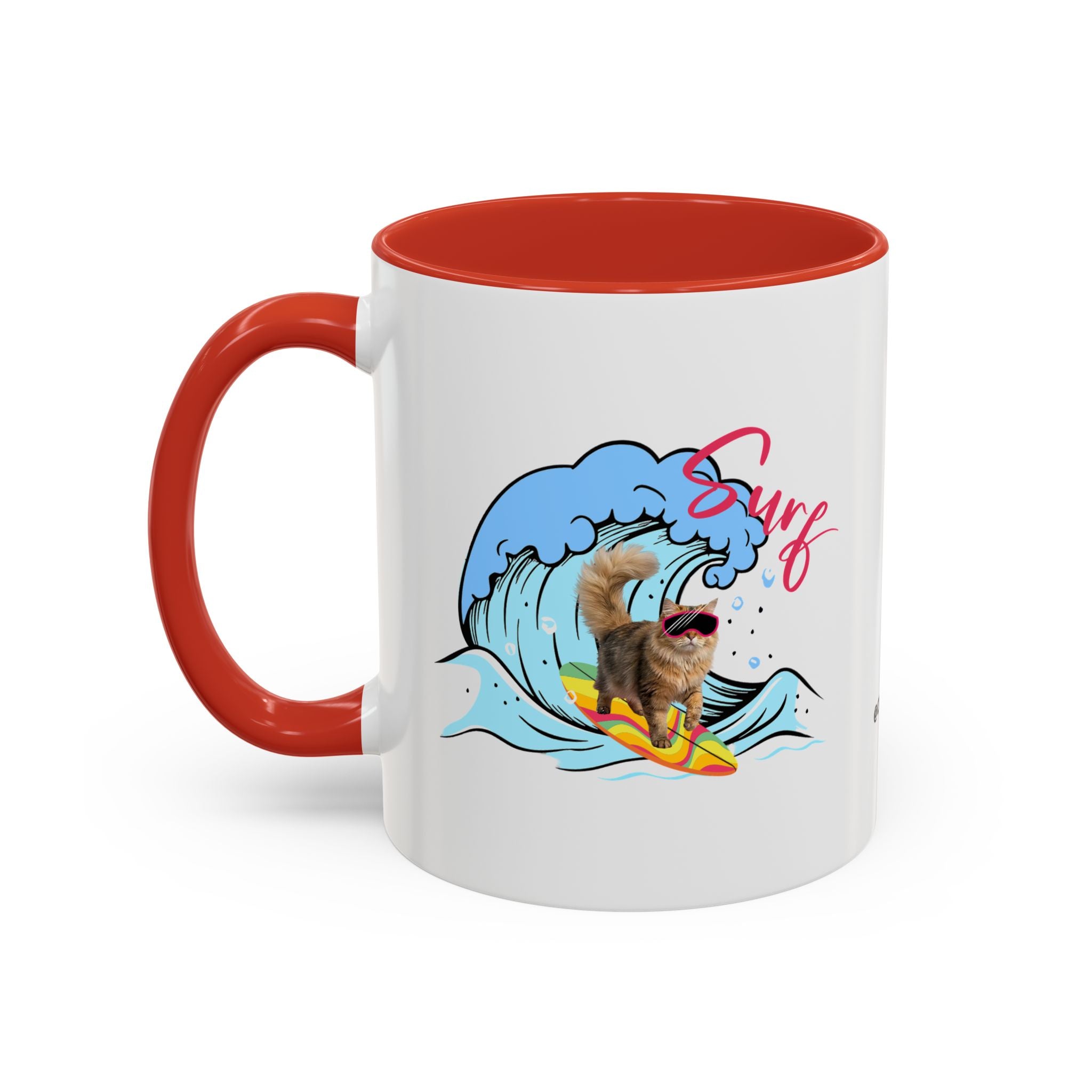 Summer Diving Dog Mug | Personalized Dog Photo Coffee Cup With Custom Text