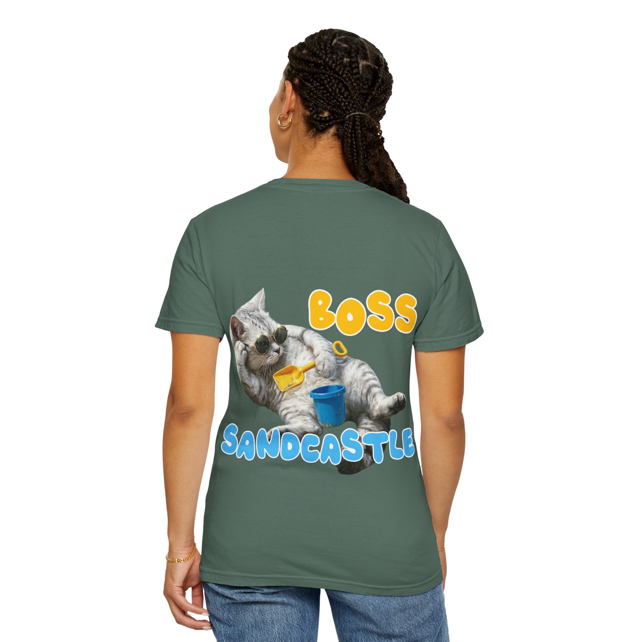 Custom Cat Summer T-Shirt - Funny Beach Cat Tee, Cat Lover Gift