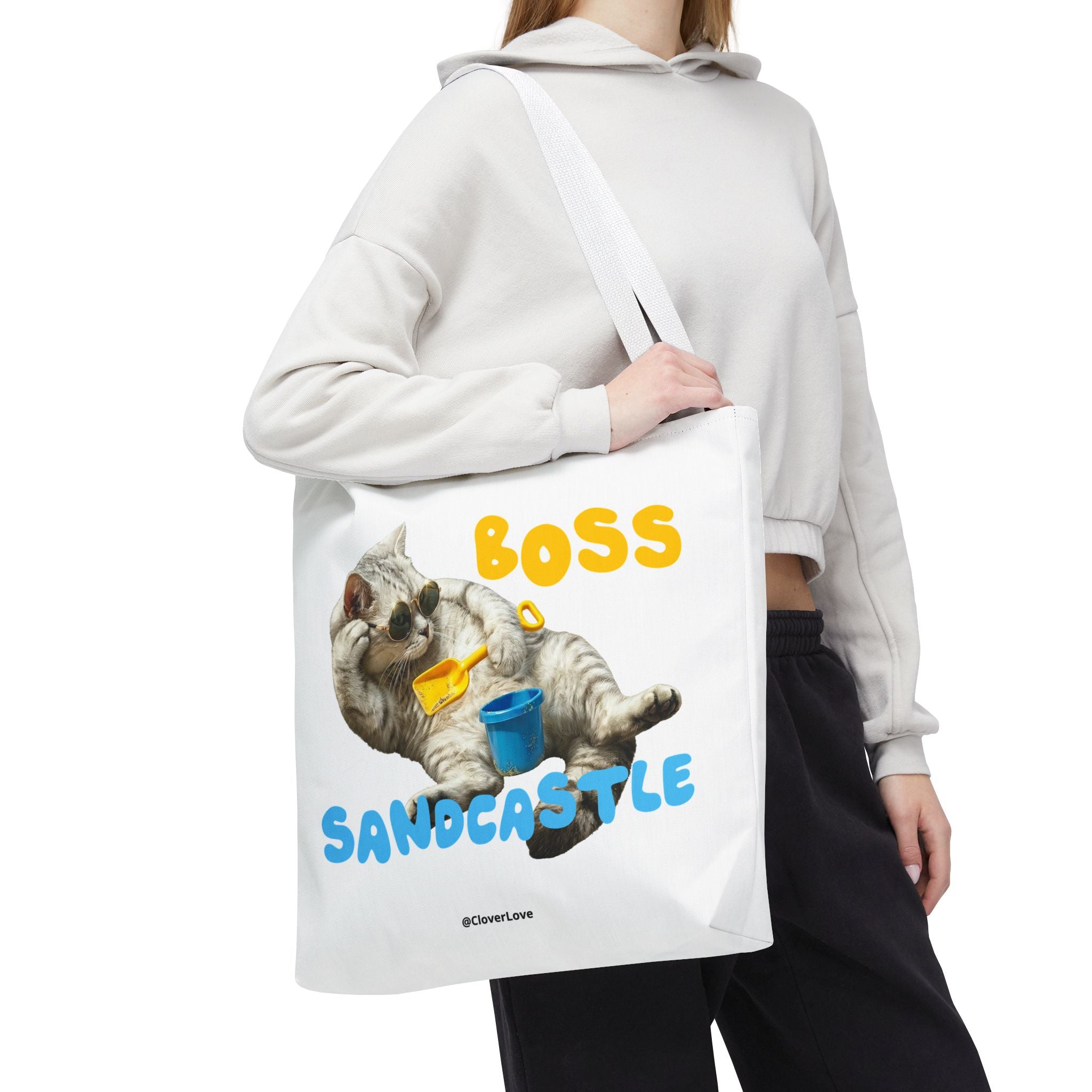 Funny Cat Tote Bag | Custom Pet Photo Personalized Canvas Bag