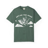 Cat Riding Whale T-Shirt - Fantasy Ocean Adventure Graphic Tee for Cat Lovers