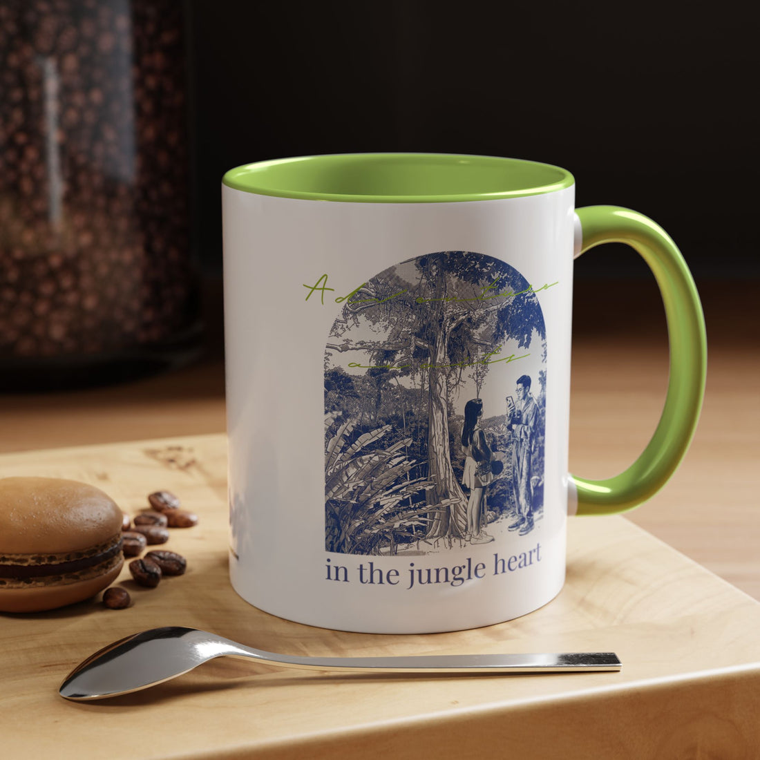 Jungle Adventure Travel Mug - Tropical Nature Coffee Cup for Explorers