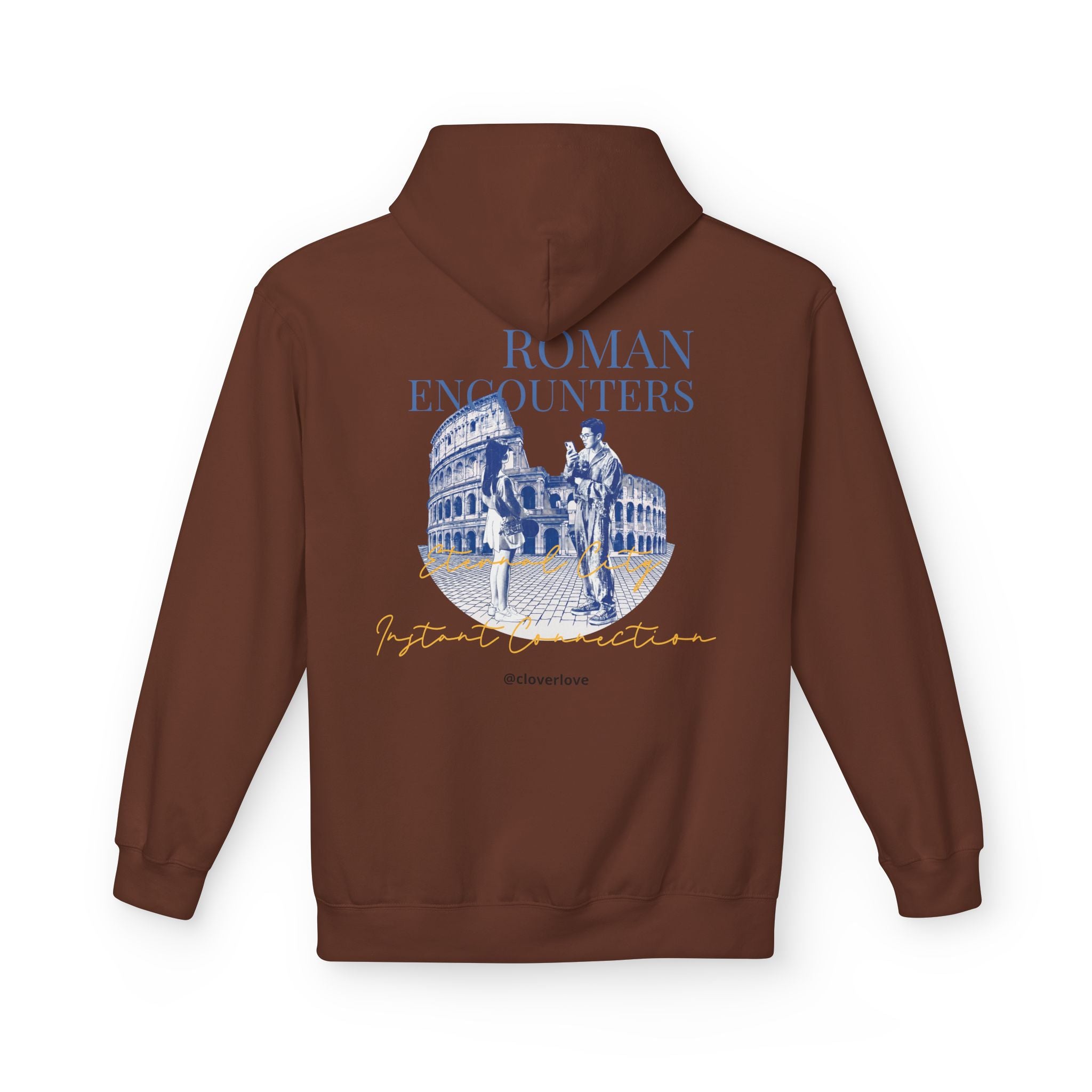 Kapuzenpullover „Römische Begegnungen“ | Kolosseum Reise-Wahrzeichen Sweatshirt