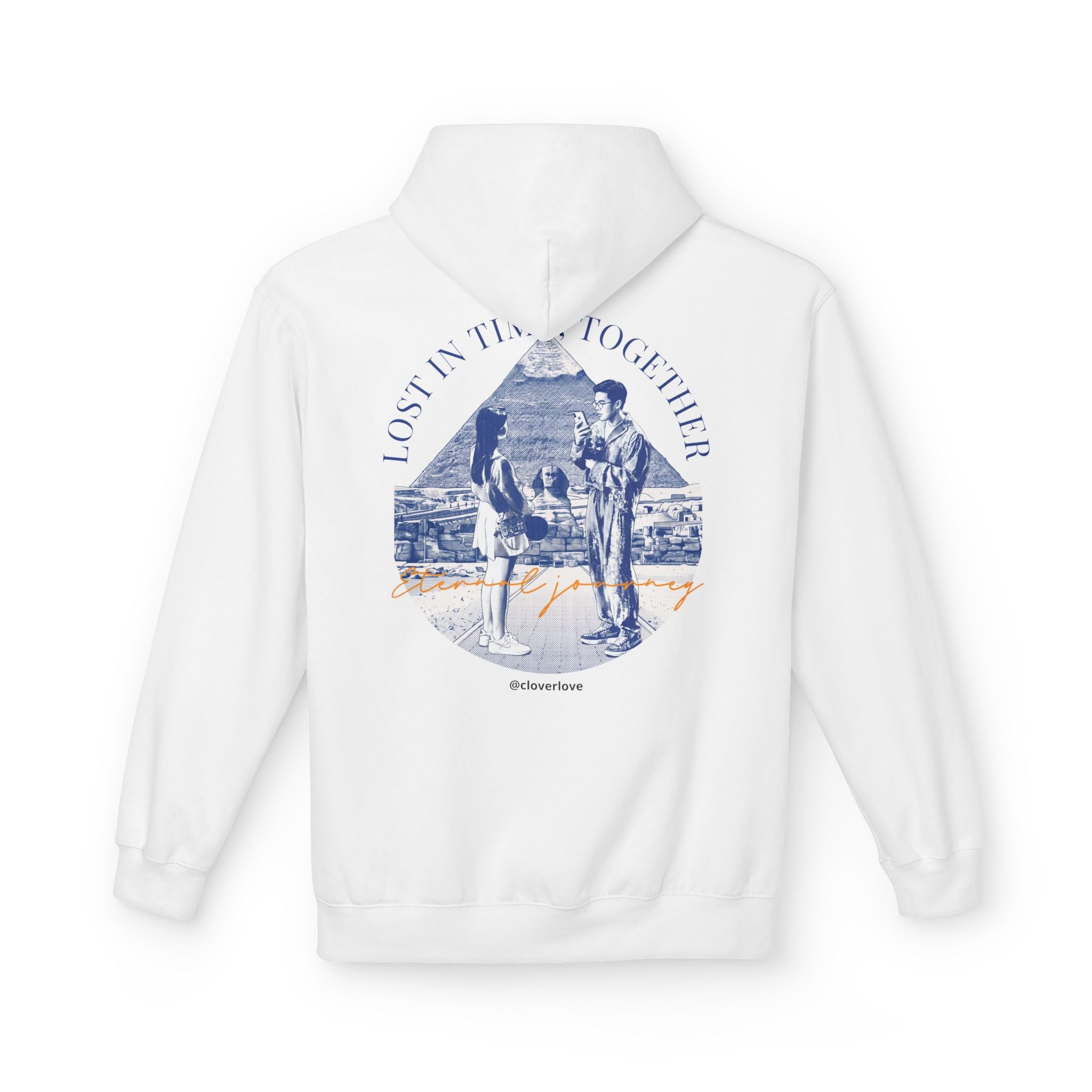 Vintage Reise Hoodie | Pärchen Wahrzeichen Grafik Sweatshirt