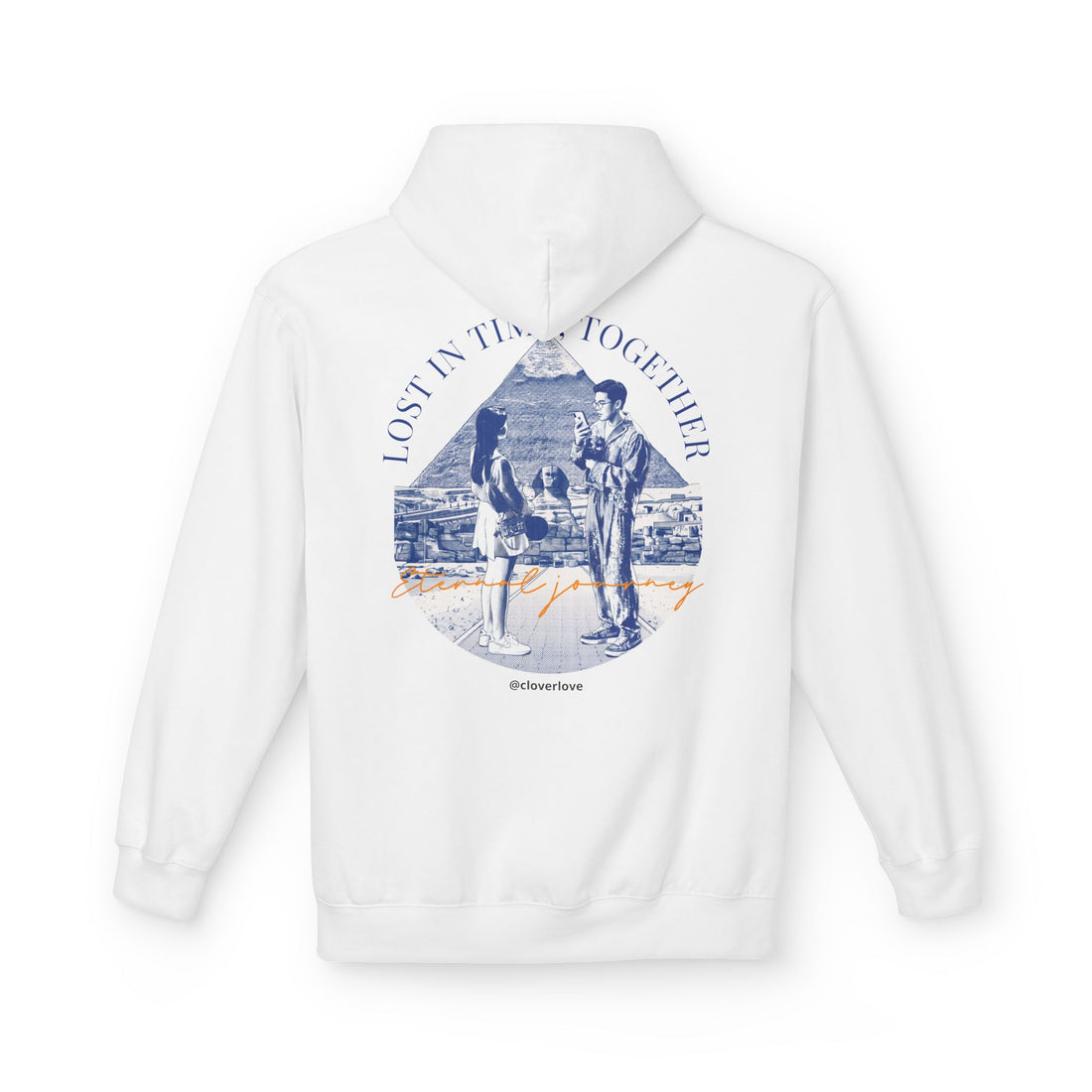 Vintage Reise Hoodie | Pärchen Wahrzeichen Grafik Sweatshirt