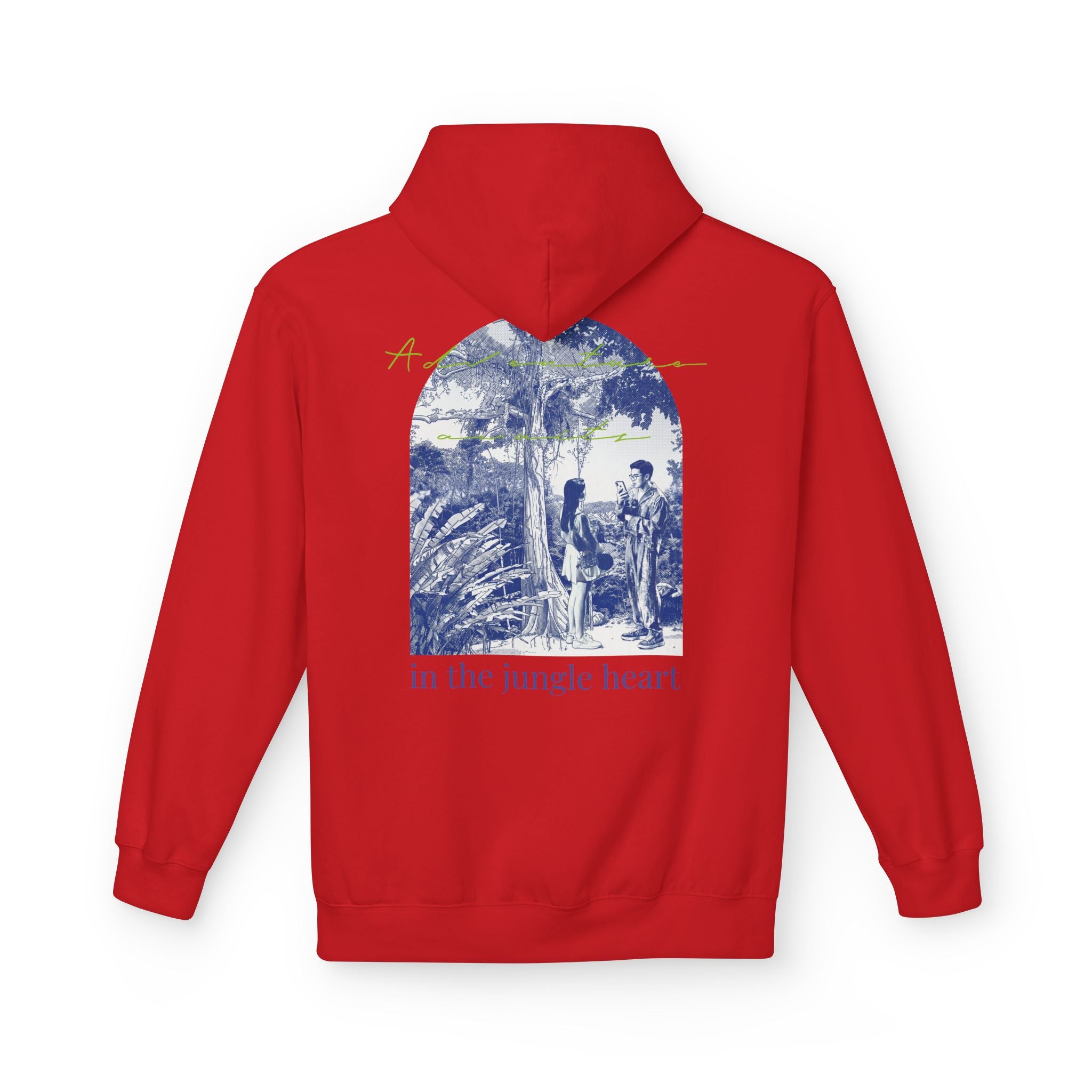 Jungle Adventure Hoodie – Vintage Tropical Travel Graphic Pullover Sweatshirt