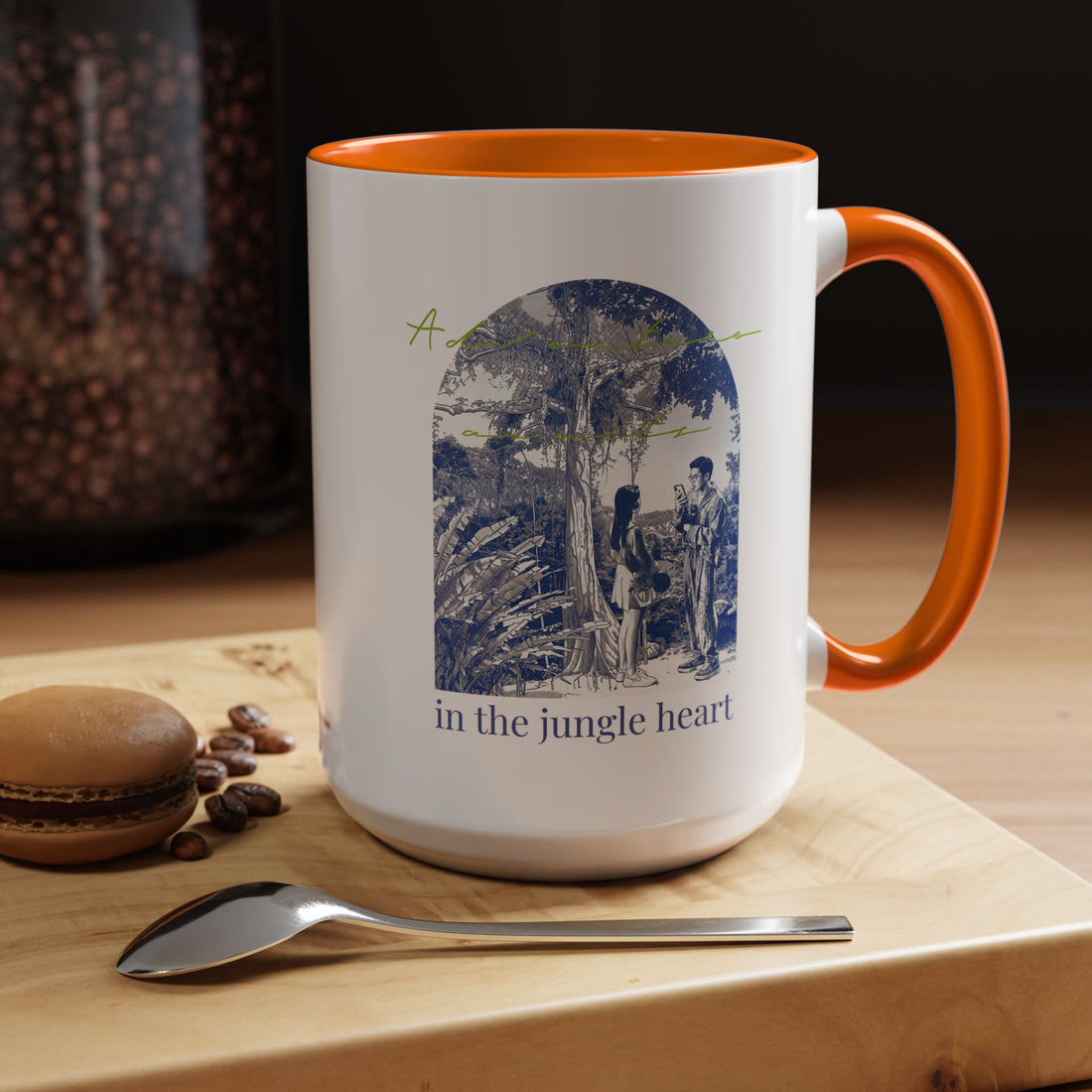Jungle Adventure Travel Mug - Tropical Nature Coffee Cup for Explorers