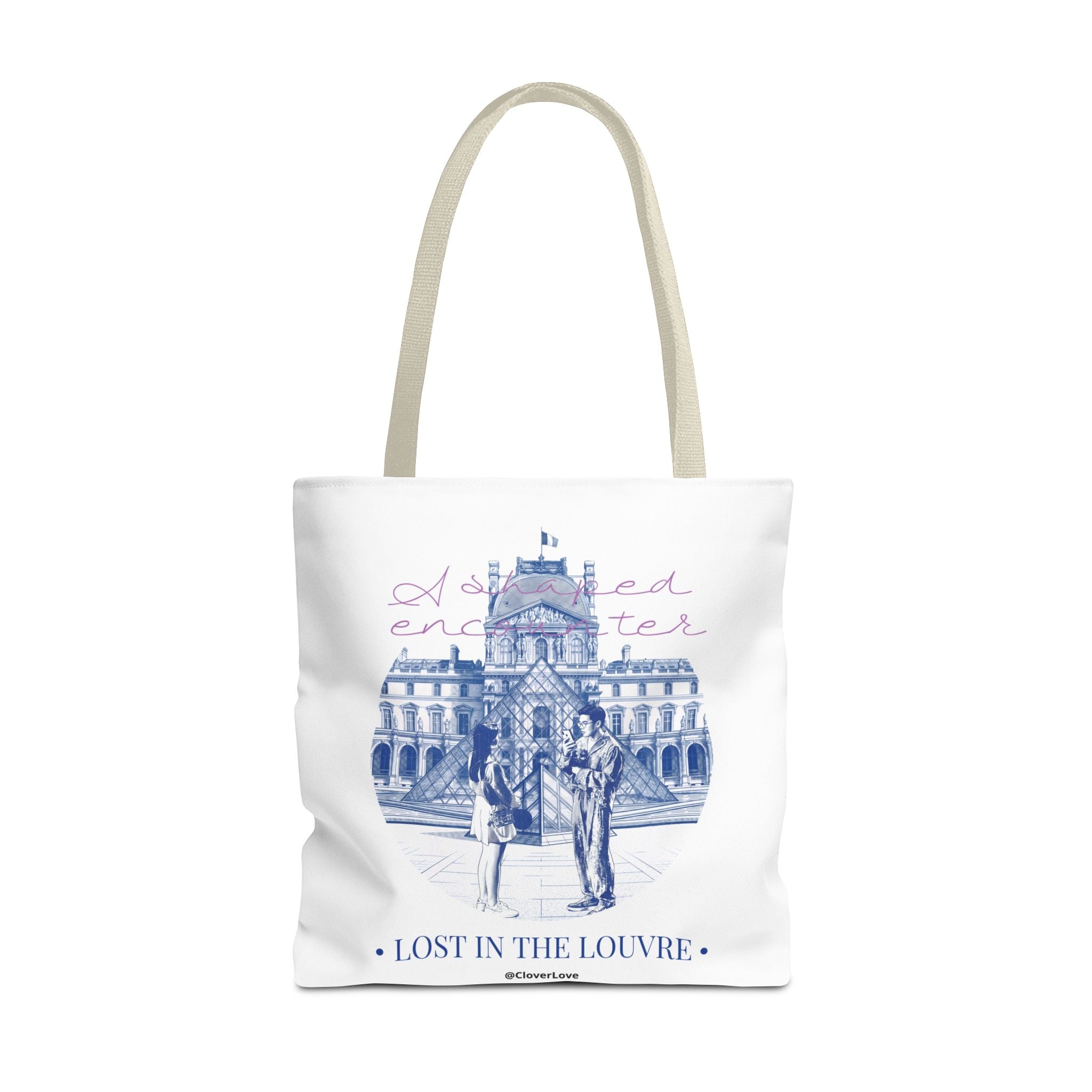 Louvre Paris Tote Bag | Vintage Museum Travel Canvas Bag
