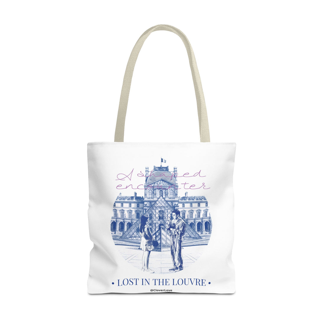 Louvre Paris Tote Bag | Vintage Museum Travel Canvas Bag