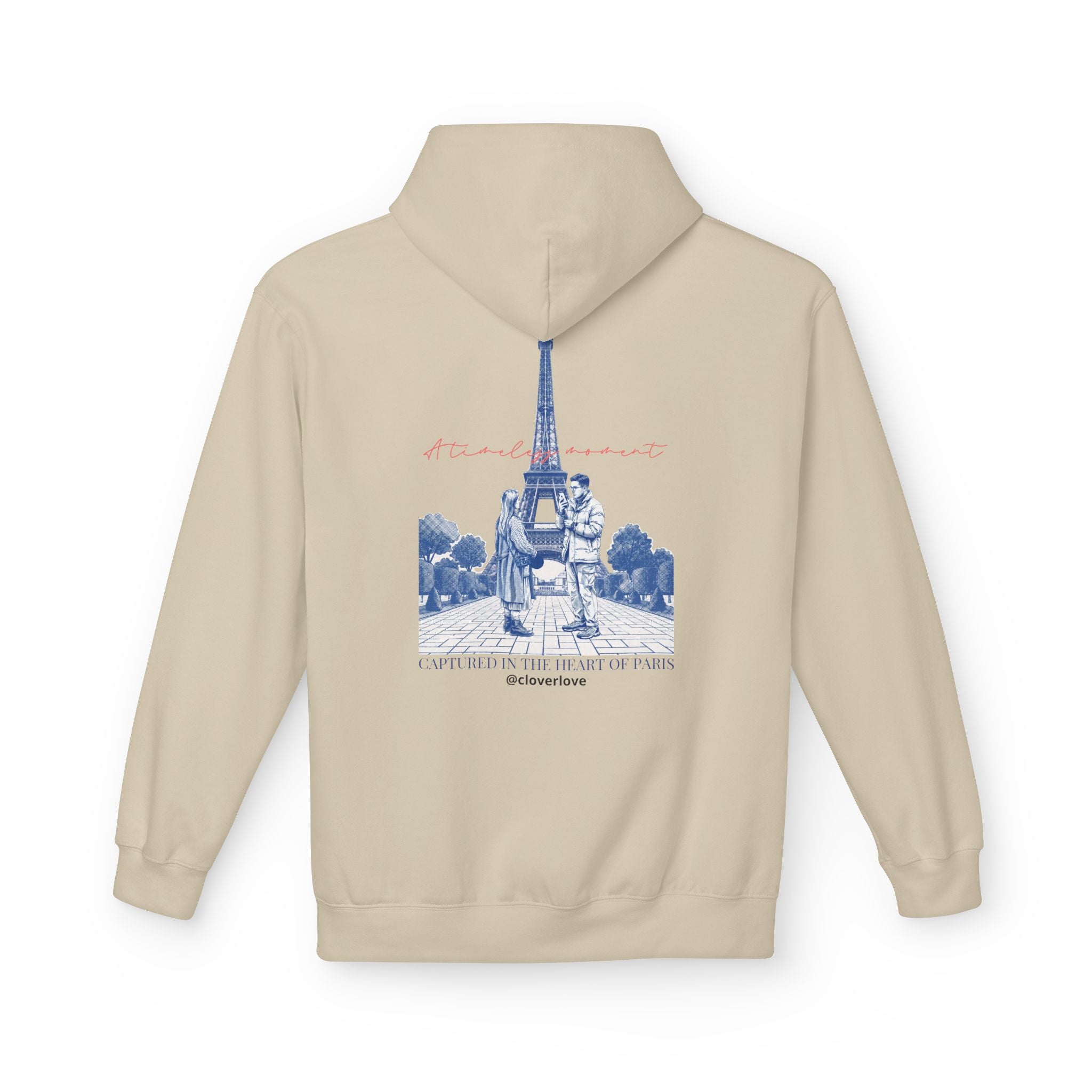 Paris Eiffelturm Hoodie | Romantisches Reise-Grafik-Sweatshirt