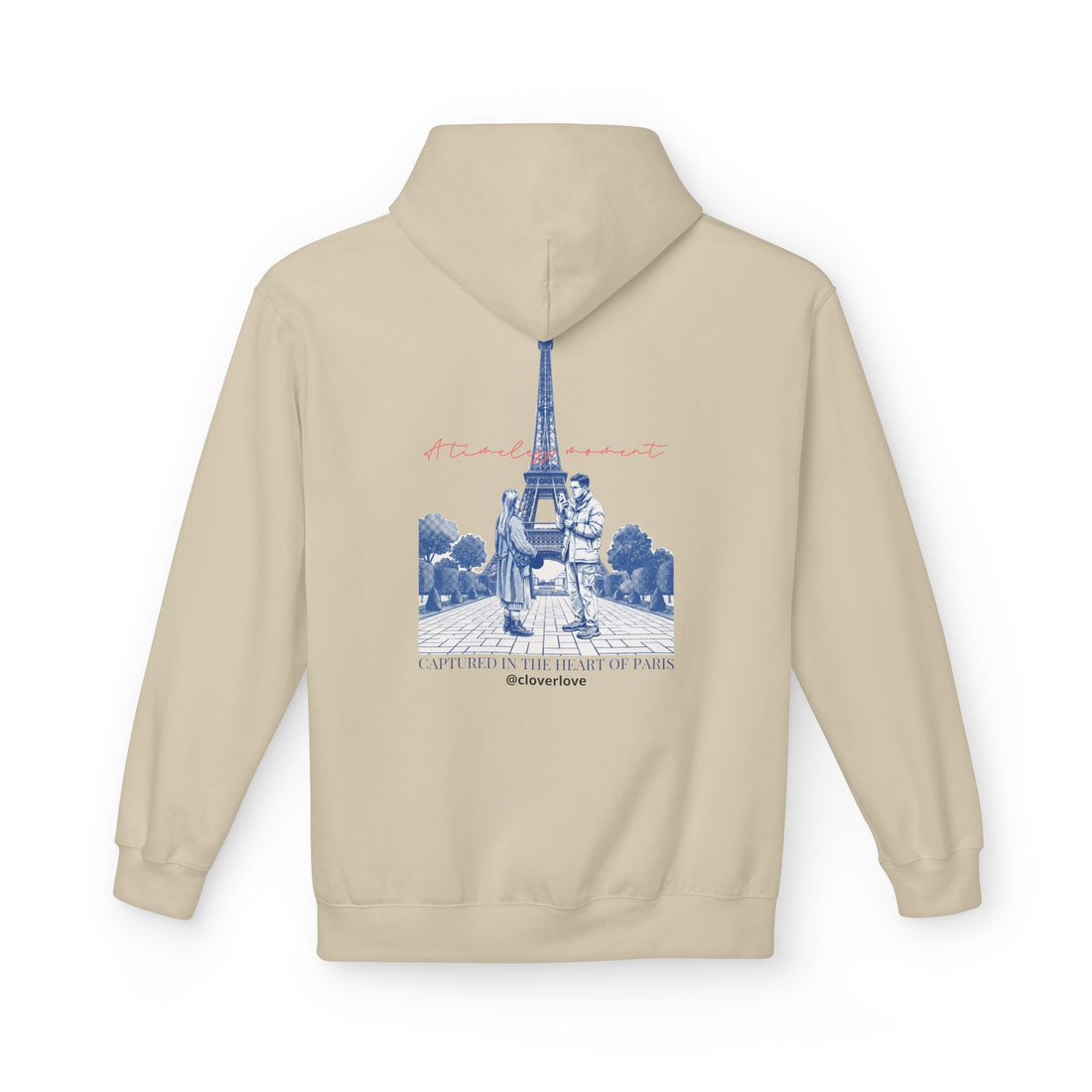 Paris Eiffelturm Hoodie | Romantisches Reise-Grafik-Sweatshirt