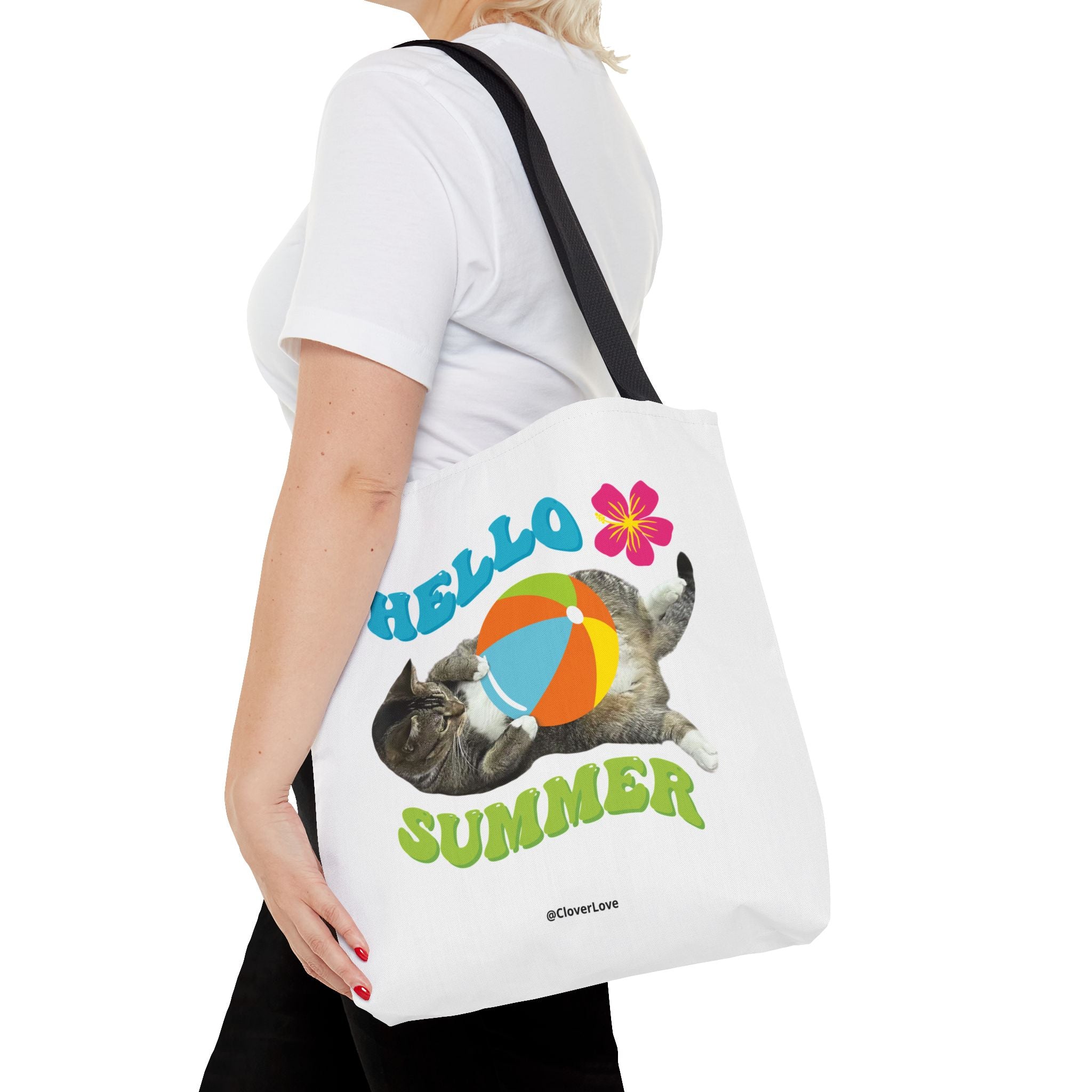 Custom Cat Tote Bag | Personalized Pet Photo Canvas Bag