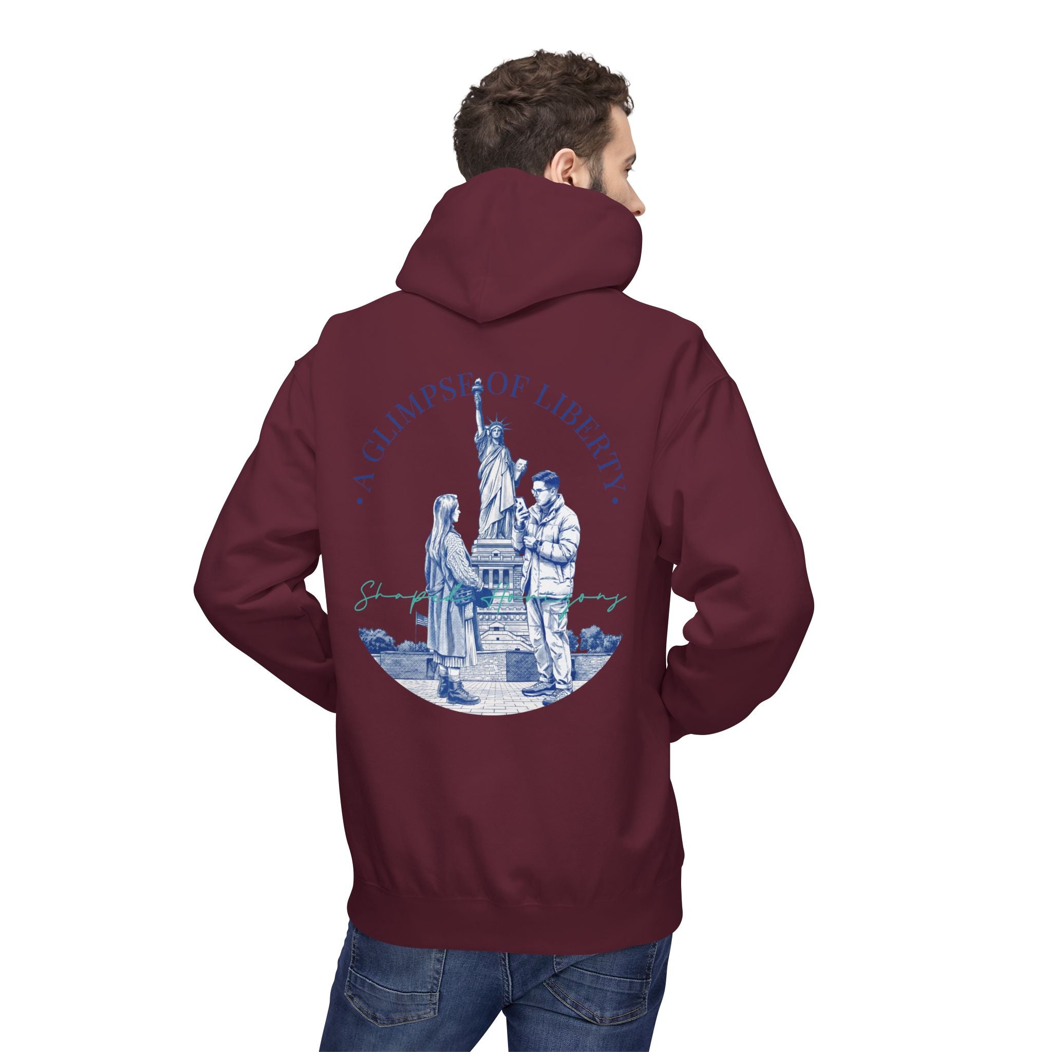 Statue of Liberty Adventure Hoodie | Vintage New York Travel Sweatshirt