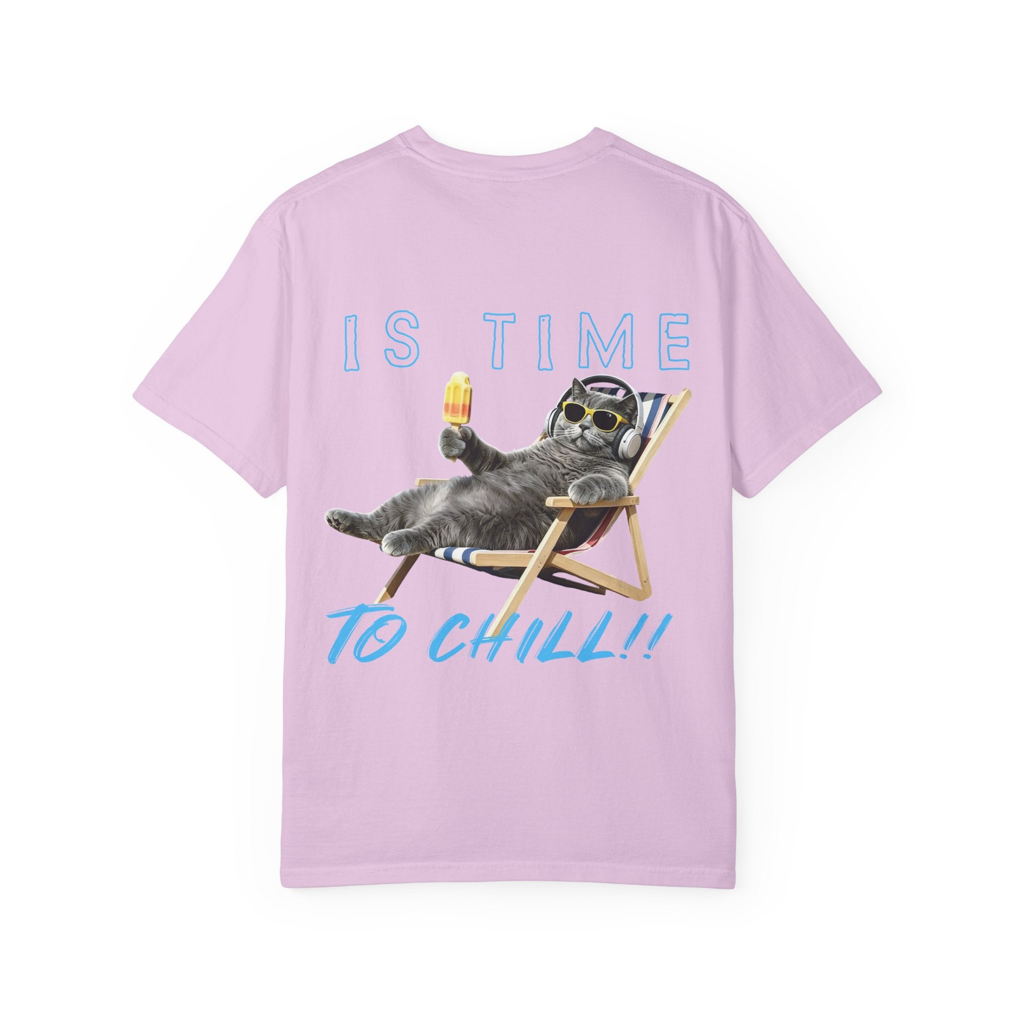 Custom Cat Summer T-Shirt - Funny Chill Cat Tee, Cat Lover Gift