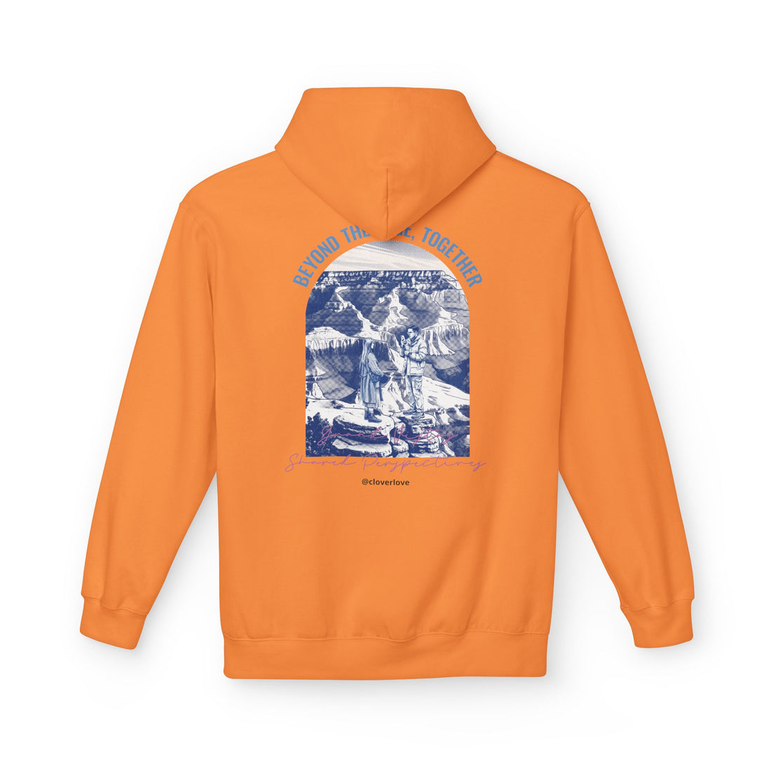 Beyond The Horizon Personalisierter Reise-Hoodie, Landschaftswahrzeichen Paar Geschenk