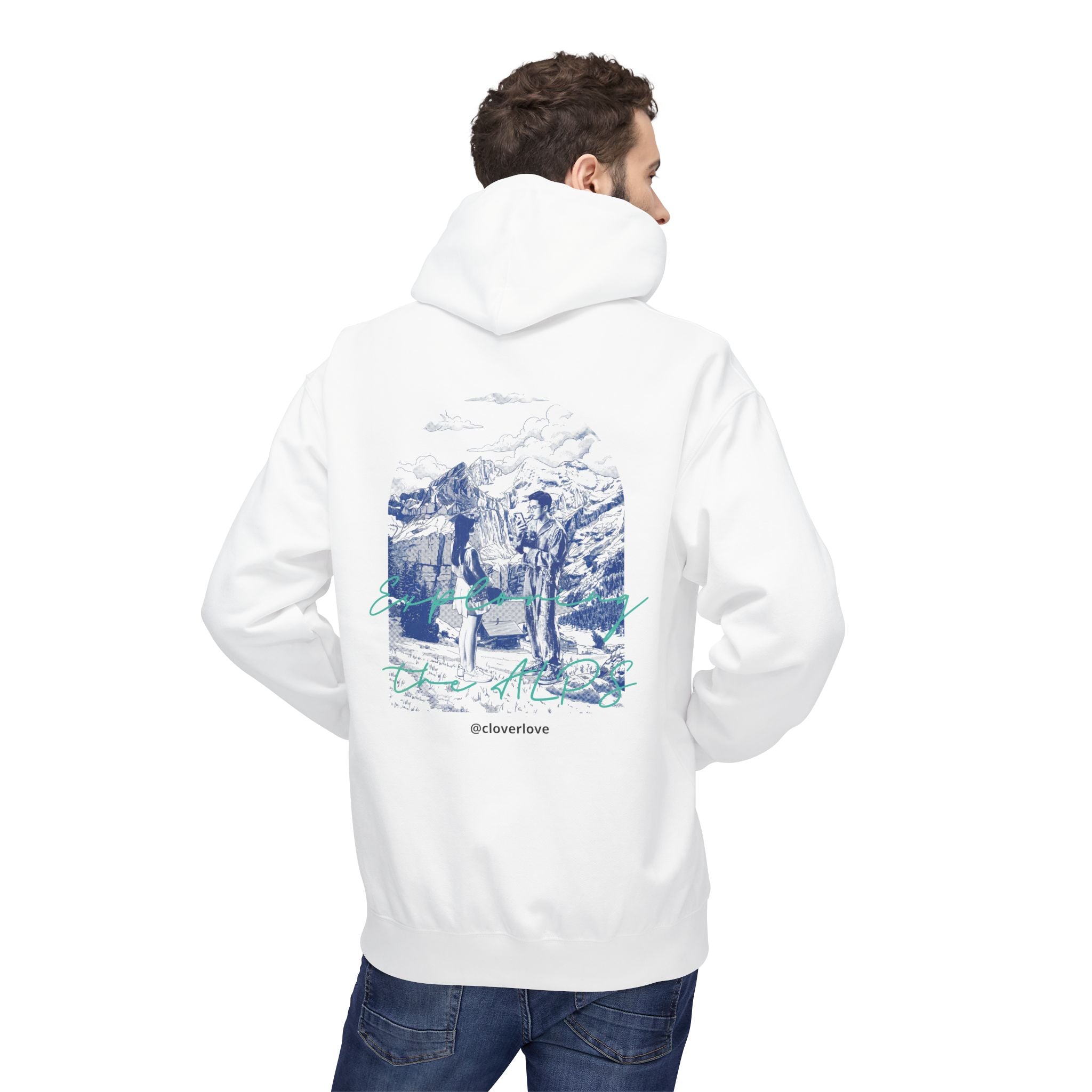 Mountain Travel Hoodie | Abenteuerlandschaft Grafik Pullover