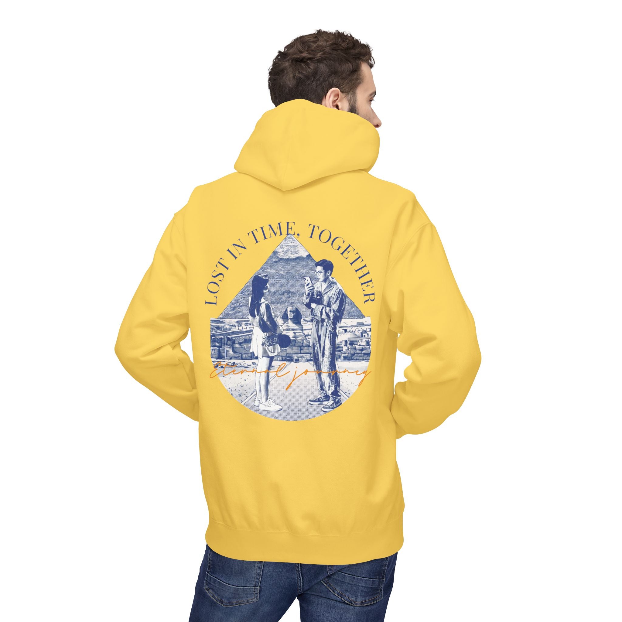 Vintage Travel Hoodie | Couple Landmark Graphic Sweatshirt