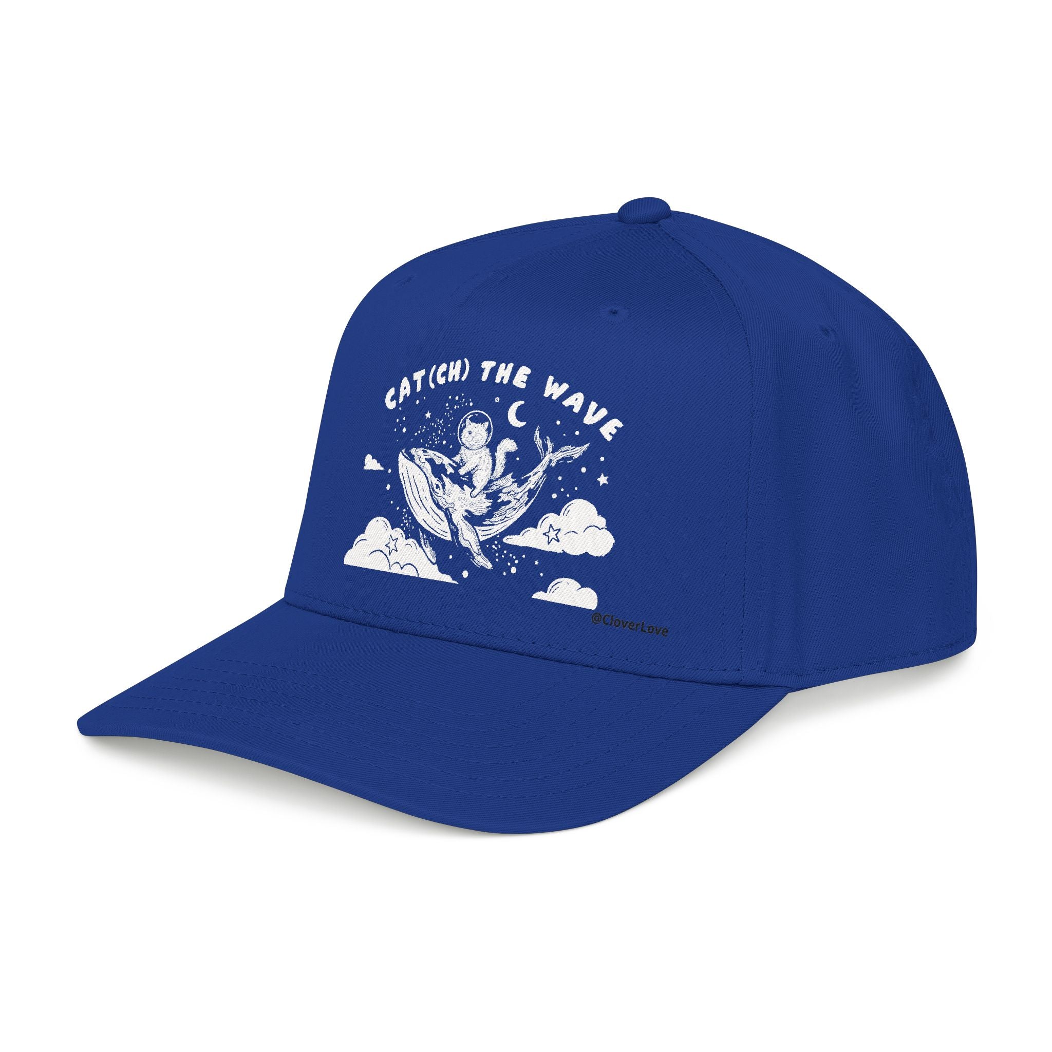 Ocean Cat Hat - Whale Adventure Baseball Cap, Cute Animal Dad Hat, Cat Lover Gift