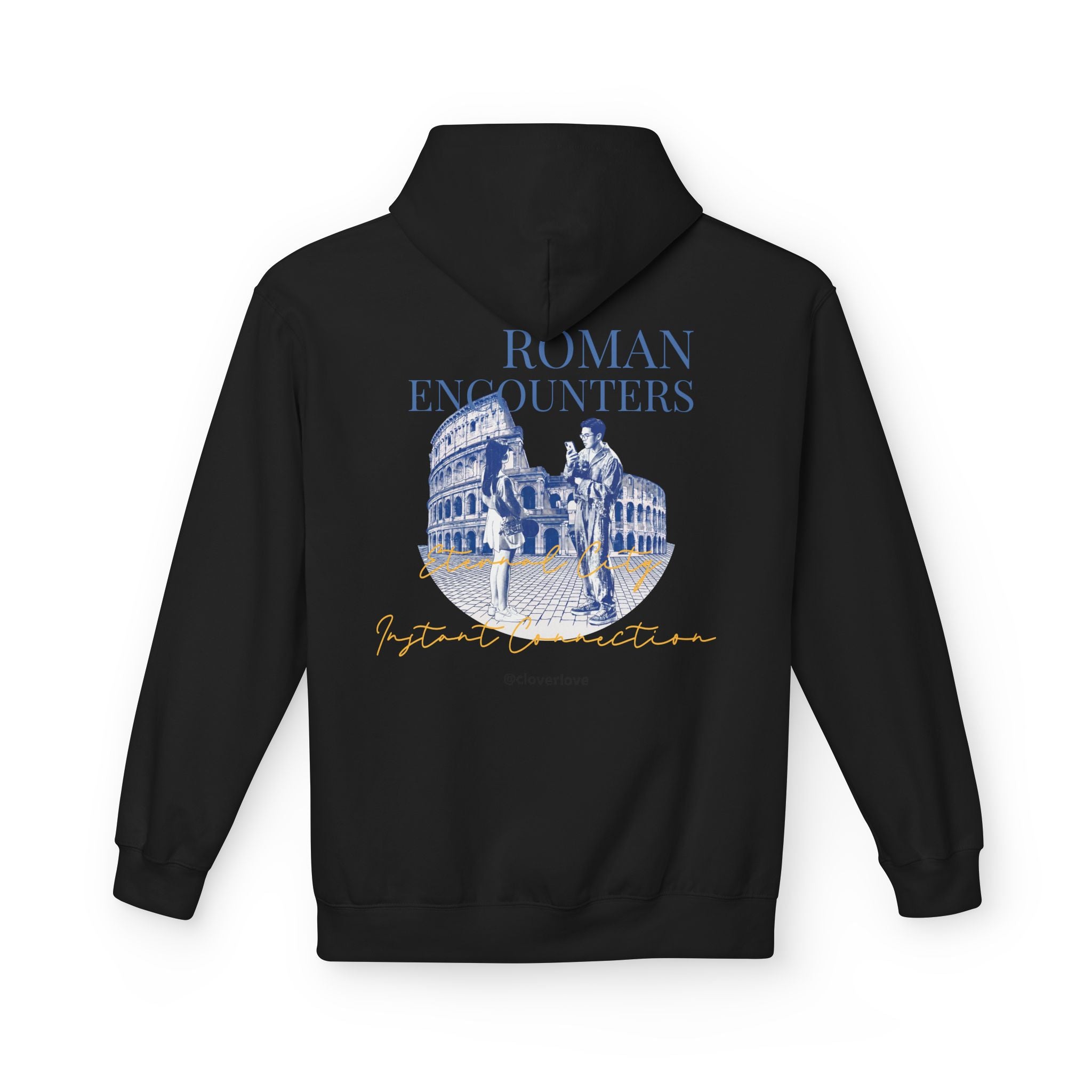Kapuzenpullover „Römische Begegnungen“ | Kolosseum Reise-Wahrzeichen Sweatshirt