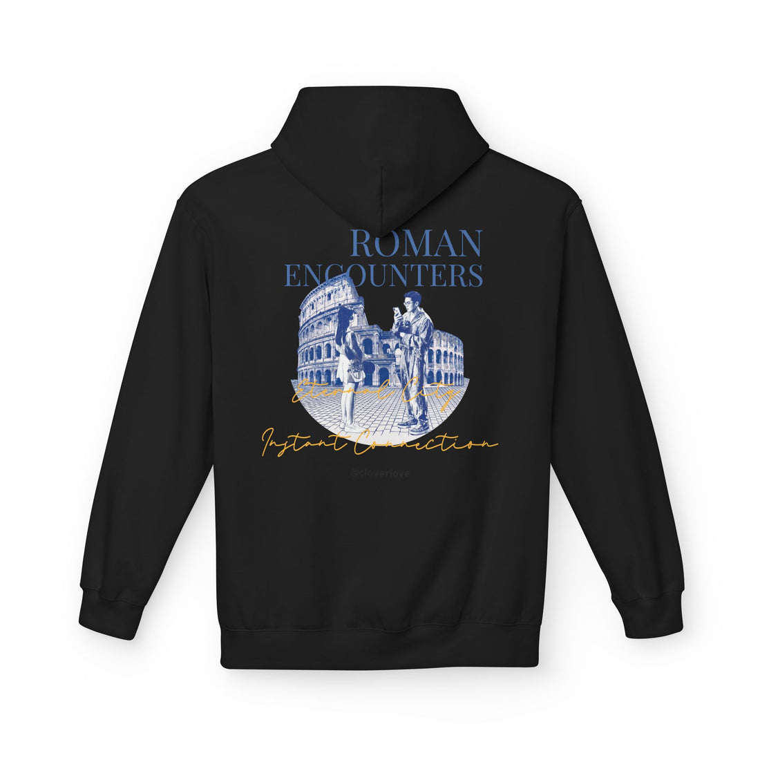 Kapuzenpullover „Römische Begegnungen“ | Kolosseum Reise-Wahrzeichen Sweatshirt