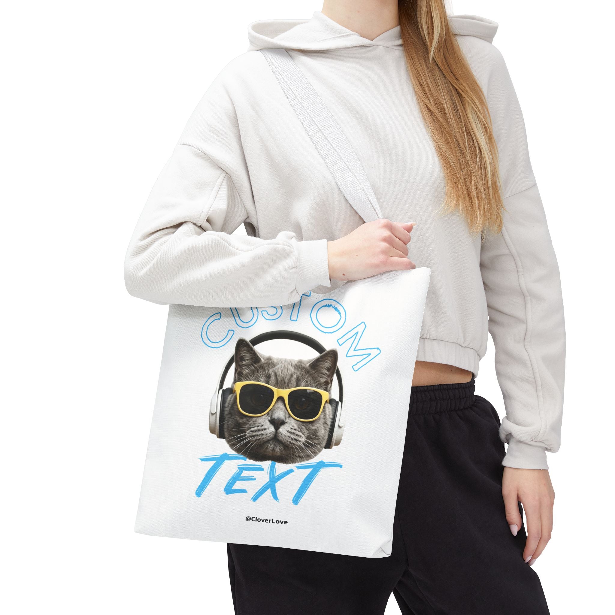 Summer Chill Cat Tote Bag | Funny Cat Lover Beach Bag