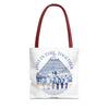 Egypt Pyramid Tote Bag | Vintage Travel Explorer Canvas Bag