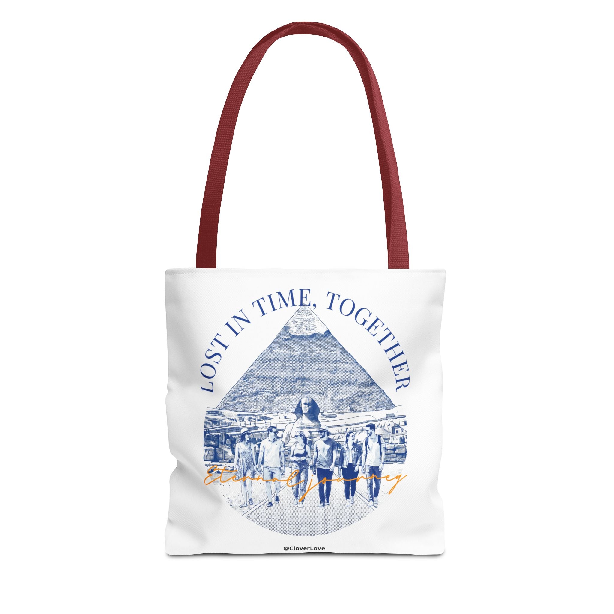 Egypt Pyramid Tote Bag | Vintage Travel Explorer Canvas Bag
