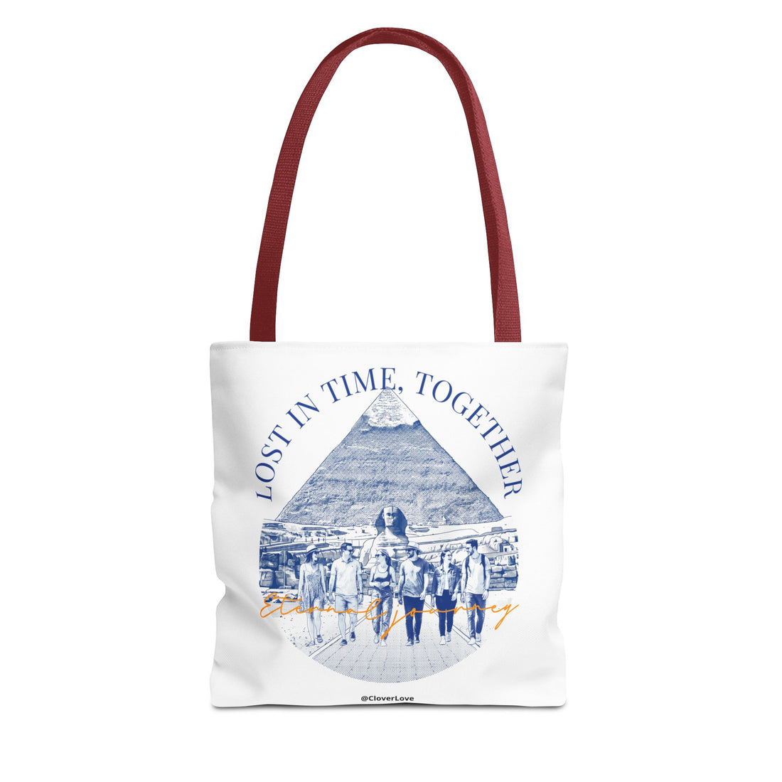 Egypt Pyramid Tote Bag | Vintage Travel Explorer Canvas Bag