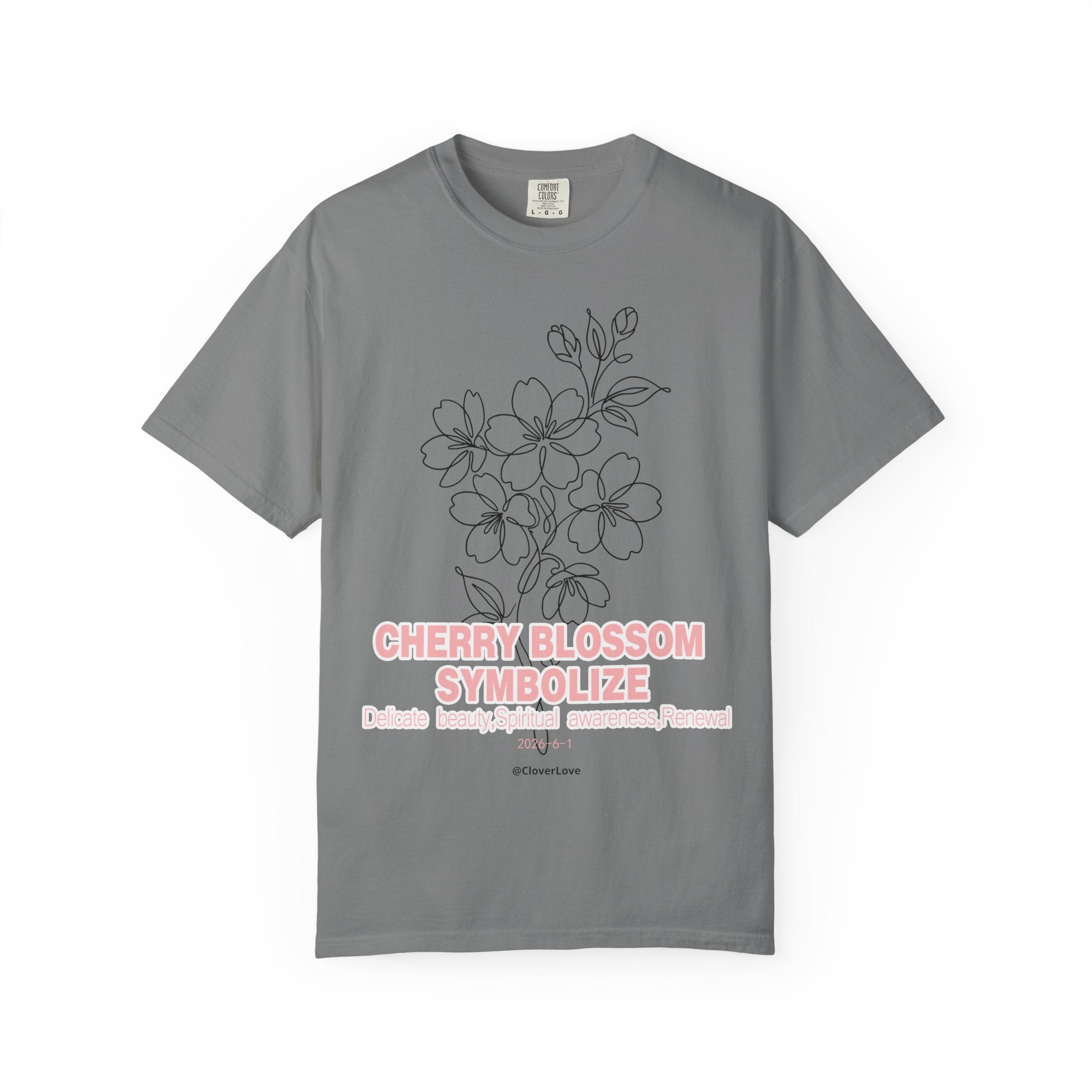 Cherry Blossom Flower T-Shirt - Sakura Botanical Graphic Shirt