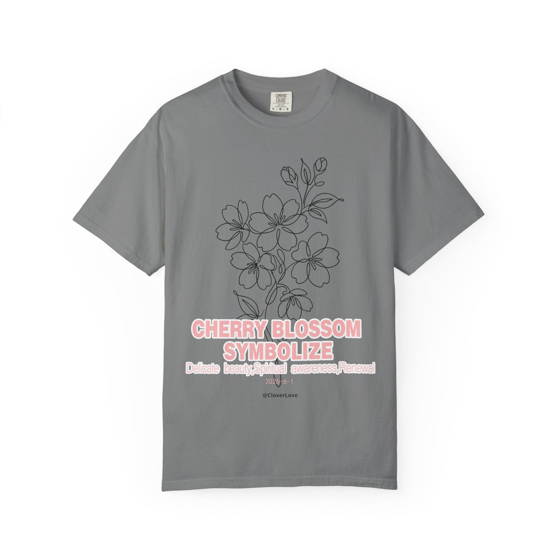Cherry Blossom Flower T-Shirt - Sakura Botanical Graphic Shirt
