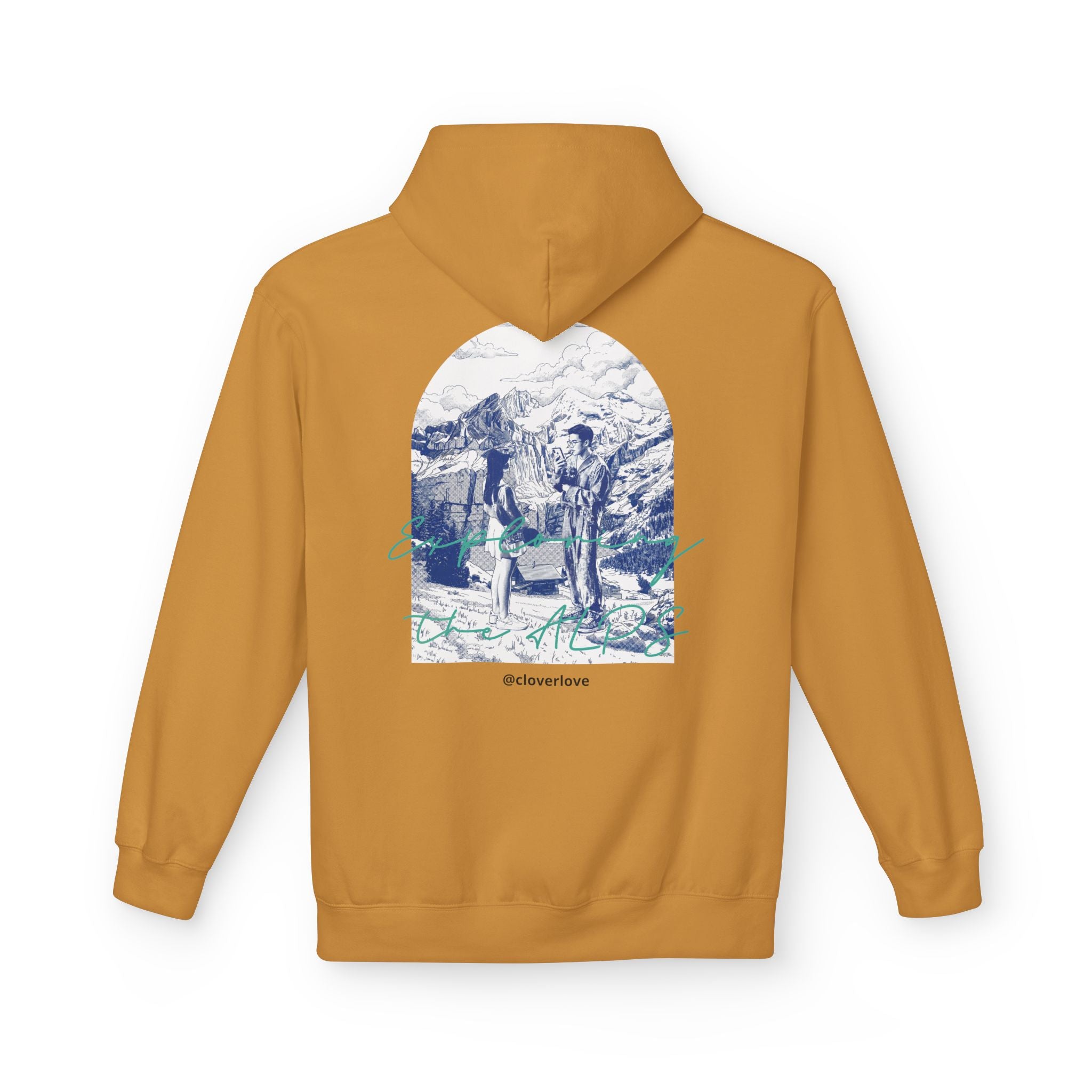 Mountain Travel Hoodie | Abenteuerlandschaft Grafik Pullover
