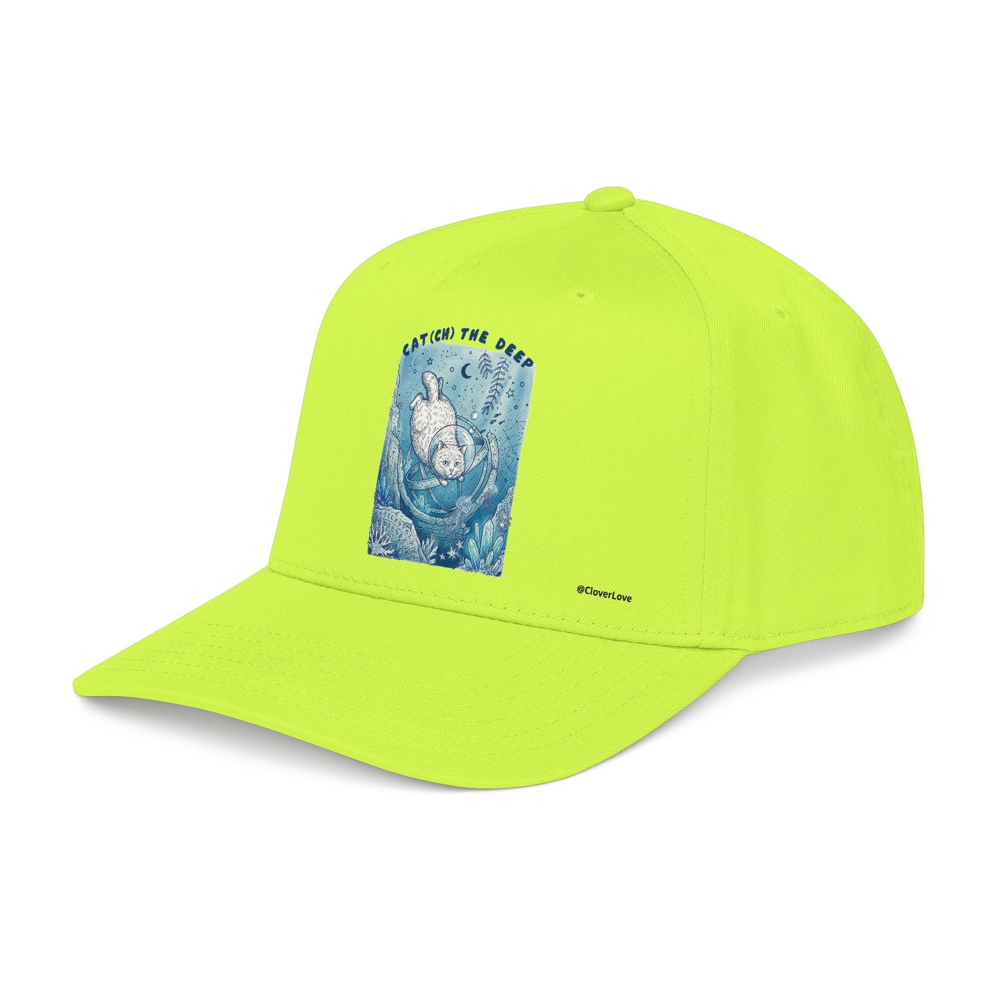 Deep Sea Cat Hat - Underwater Adventure Baseball Cap, Ocean Explorer Gift, Cat Lover Hat