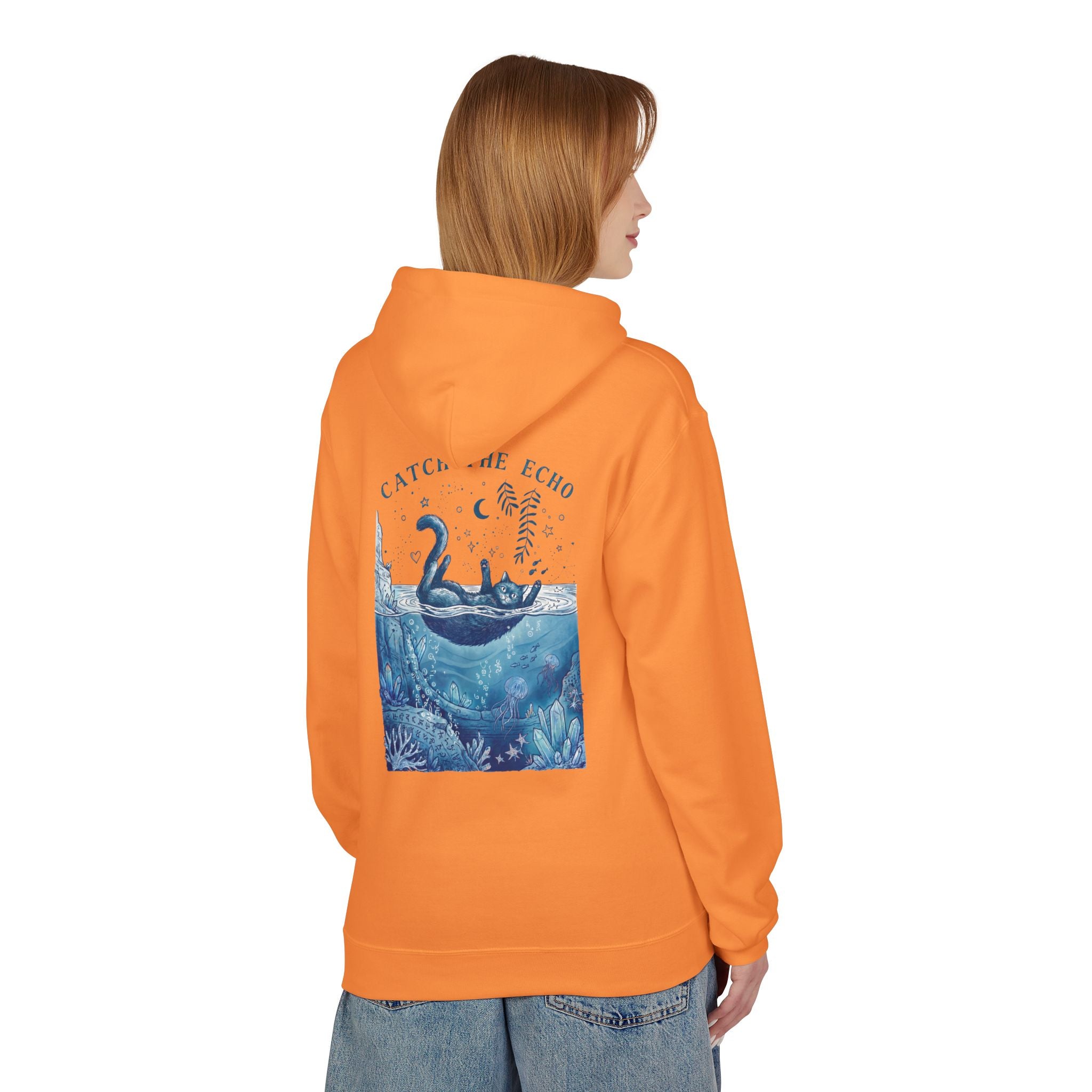 Cat Ocean Adventure Hoodie | Vintage Underwater Graphic Sweatshirt