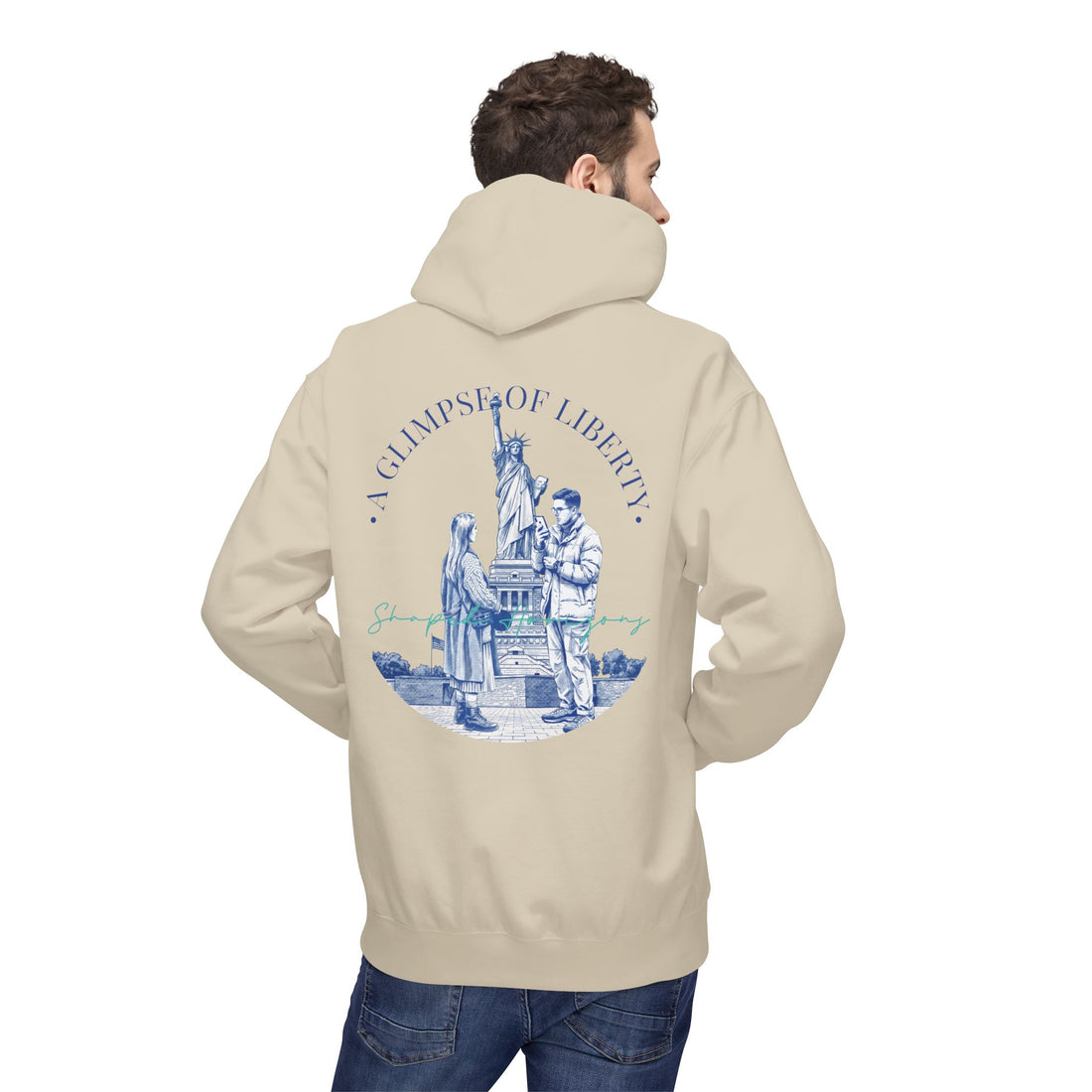 Statue of Liberty Adventure Hoodie | Vintage New York Travel Sweatshirt