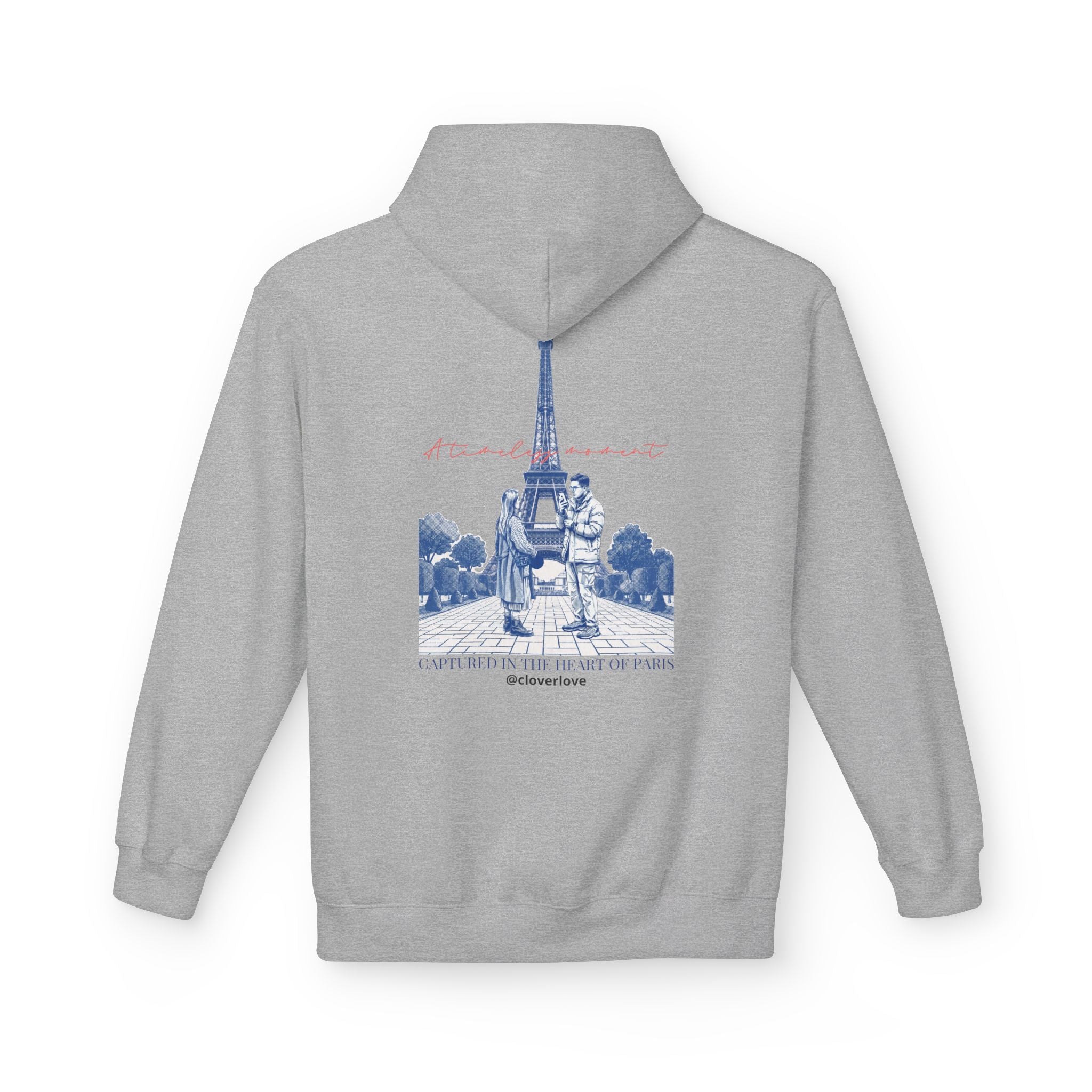 Paris Eiffelturm Hoodie | Romantisches Reise-Grafik-Sweatshirt