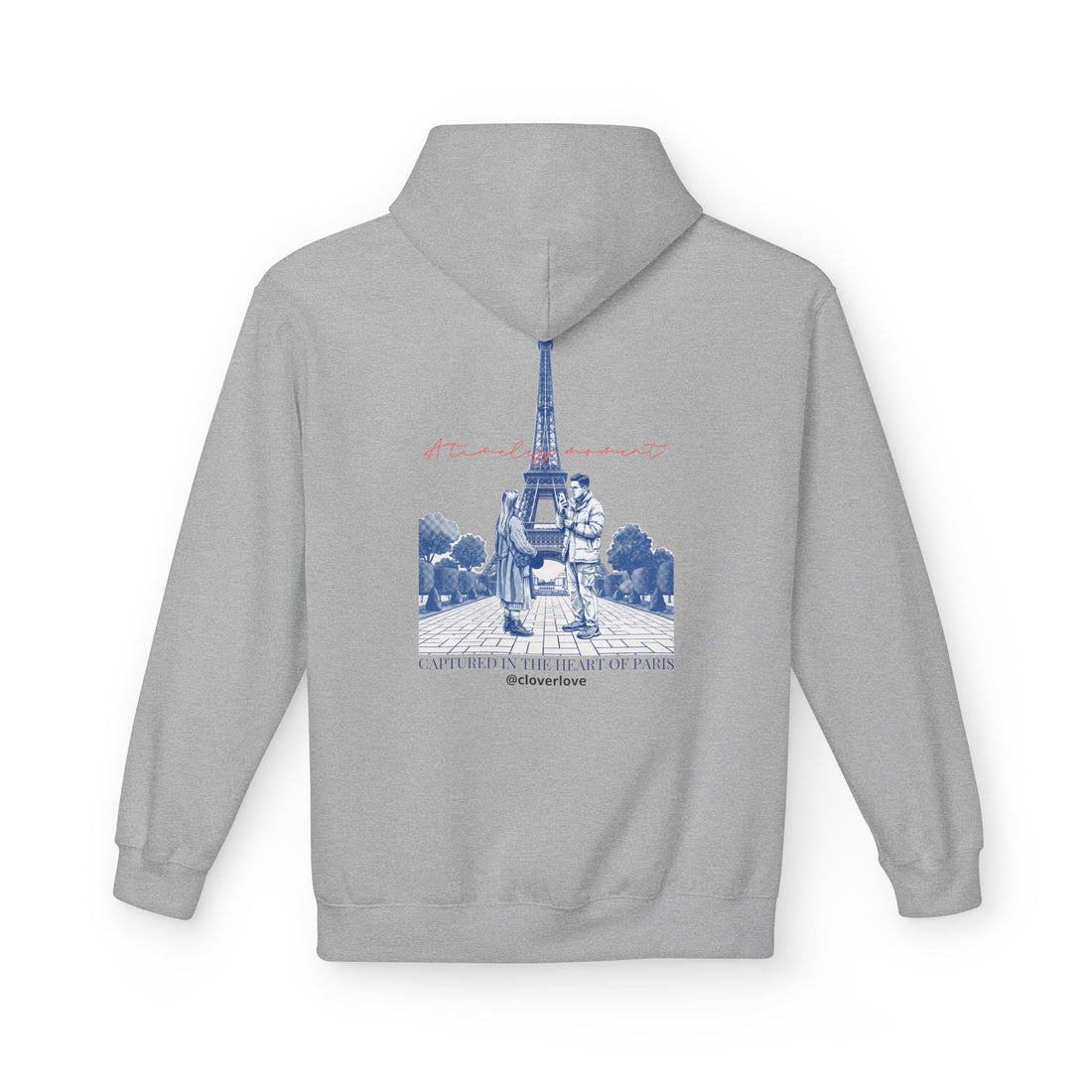 Paris Eiffelturm Hoodie | Romantisches Reise-Grafik-Sweatshirt