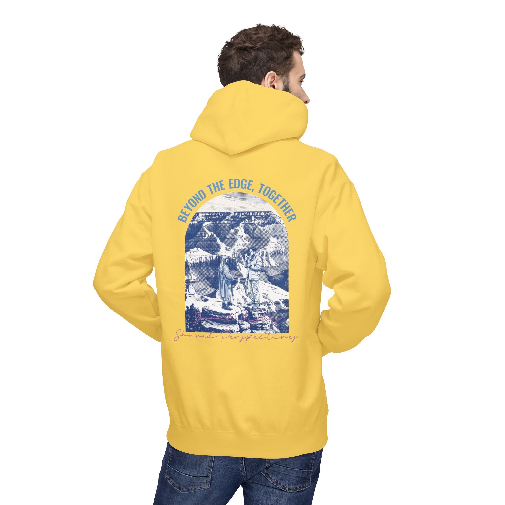 Beyond The Horizon Custom Travel Hoodie, Scenic Landmark Couple Gift