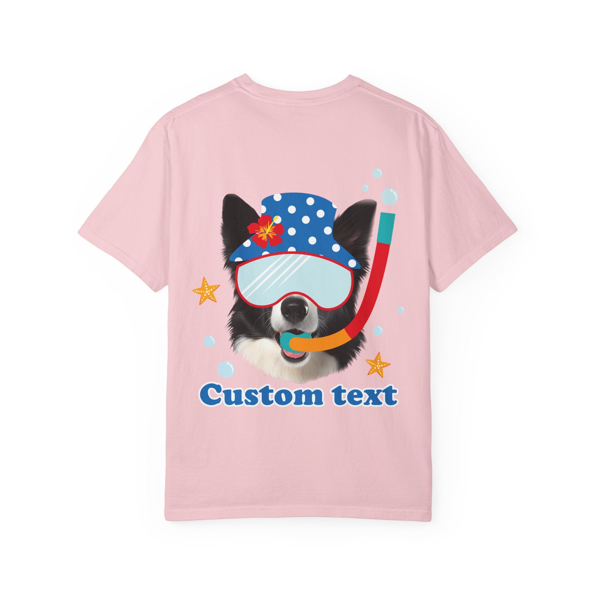 Custom Dog Summer T-Shirt - Funny Beach Diving Dog Tee, Dog Lover Gift