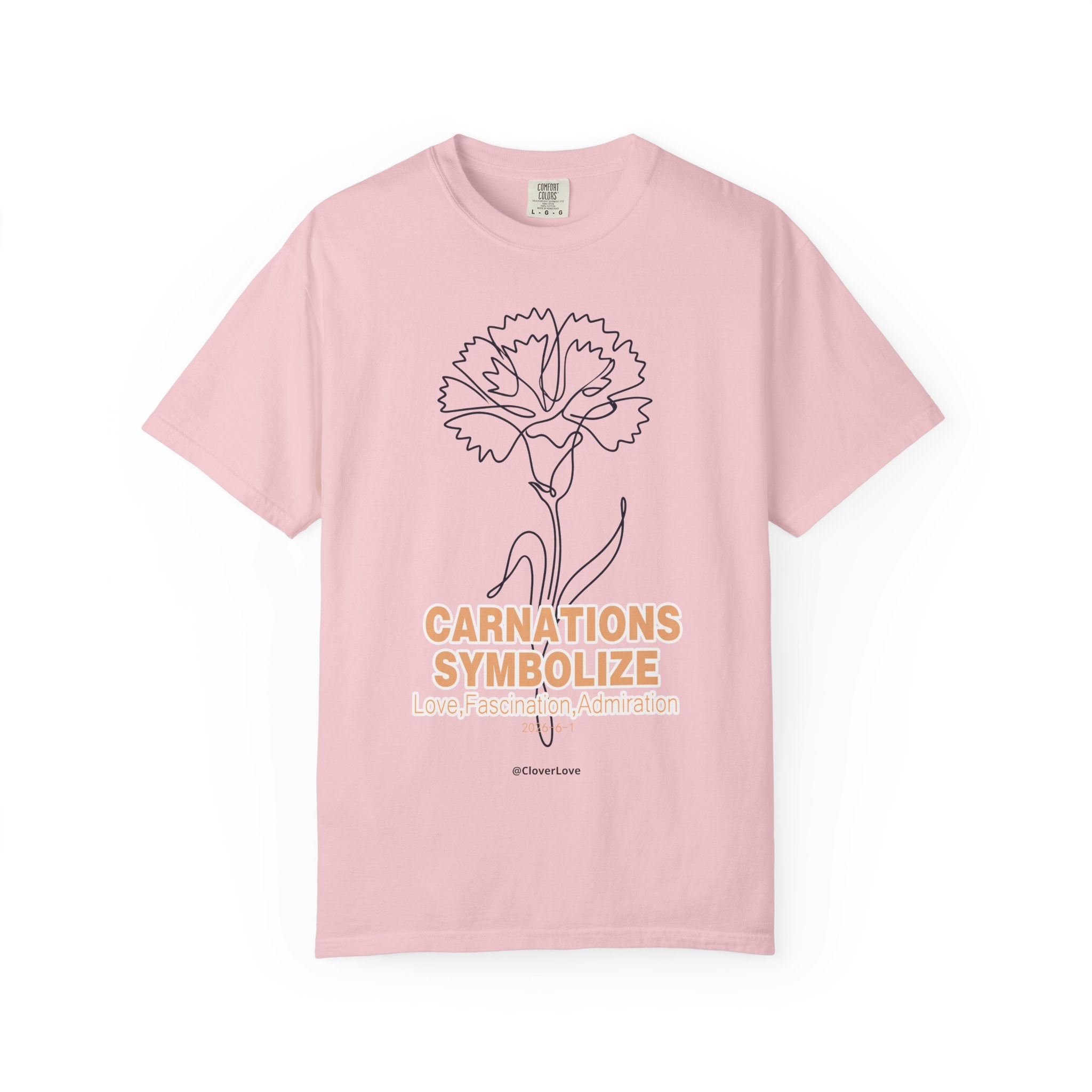 Carnation Flower T-Shirt - Birth Flower Shirt for Women, Flower Lover Gift