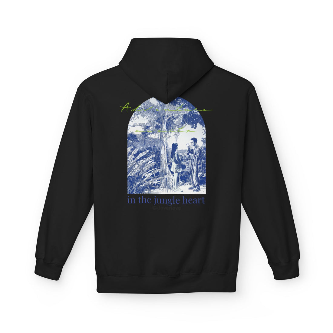 Dschungel-Abenteuer Hoodie – Vintage Tropical Travel Grafik Pullover Sweatshirt