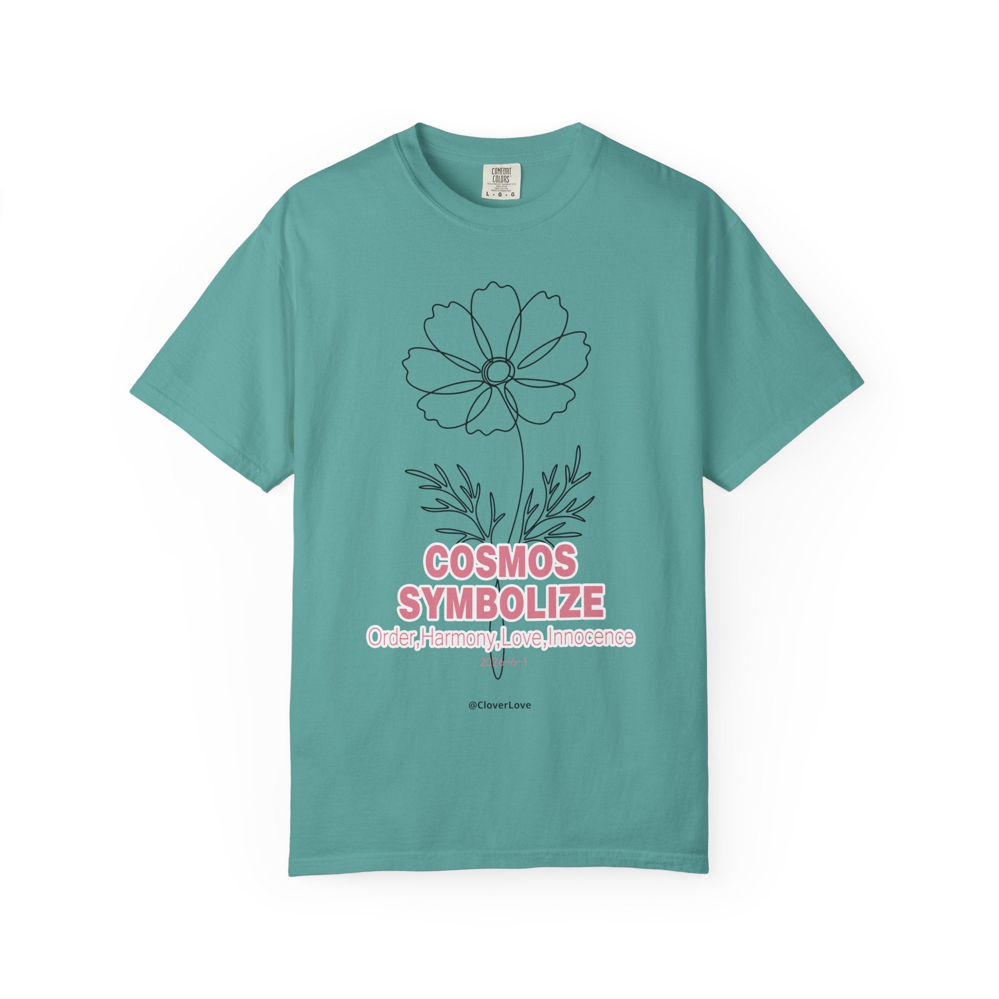 Cosmos Flower T-Shirt - Botanical Graphic Shirt for Flower Lovers