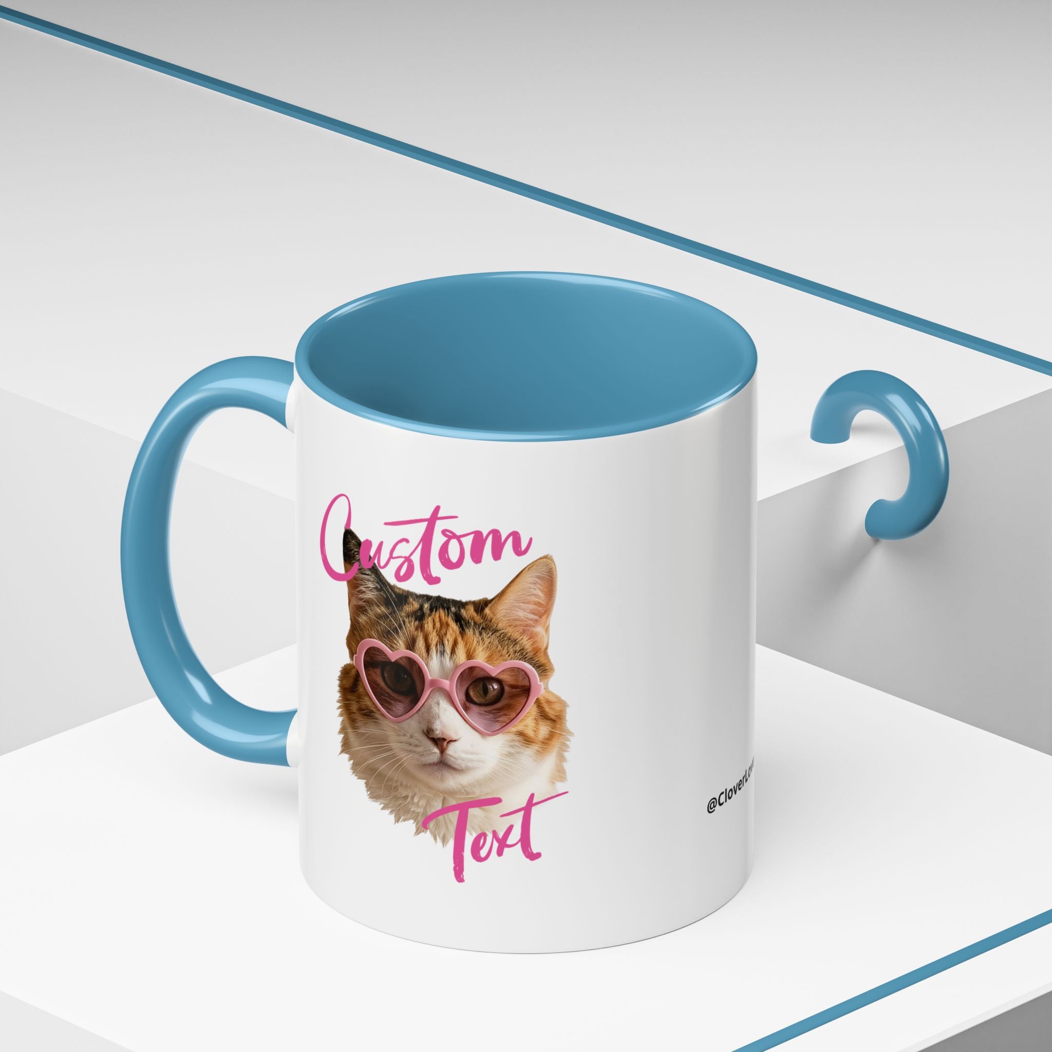 Road Trip Cat Mug | Personalized Summer Cat Coffee Cup With Custom Text