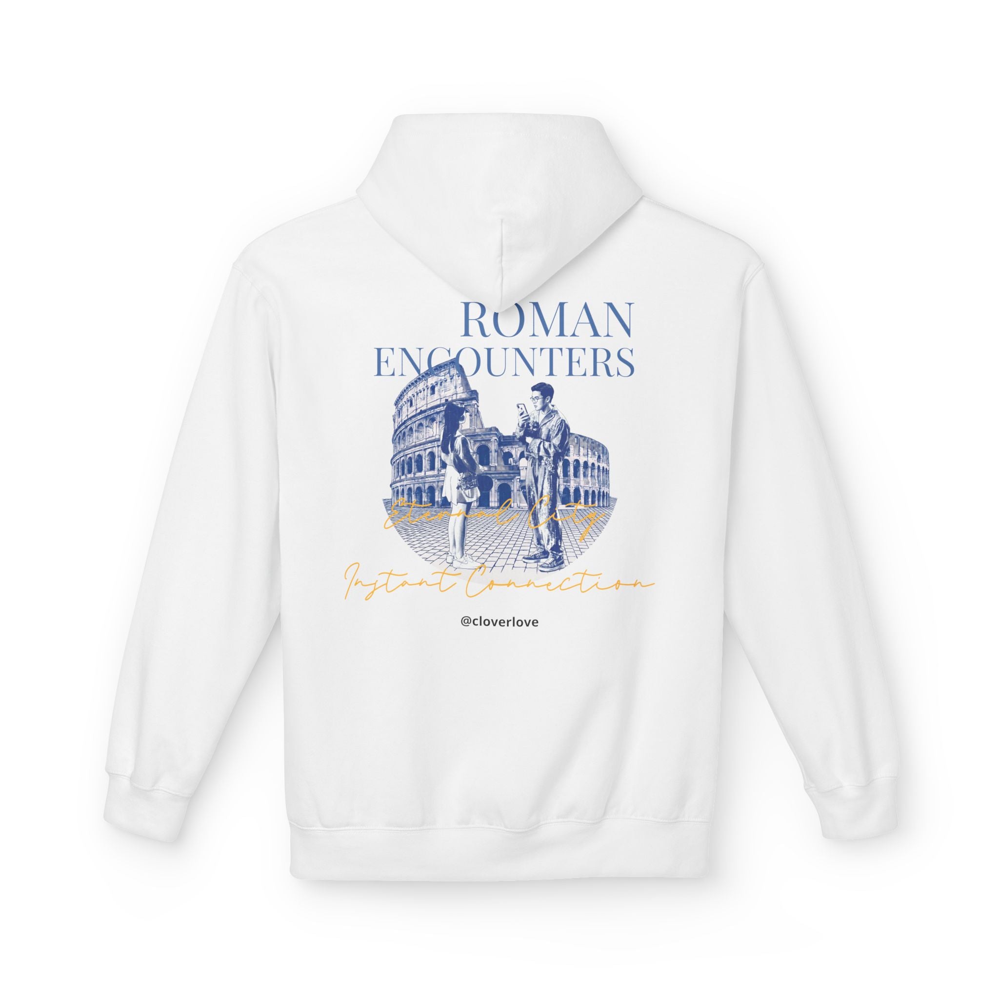 Kapuzenpullover „Römische Begegnungen“ | Kolosseum Reise-Wahrzeichen Sweatshirt
