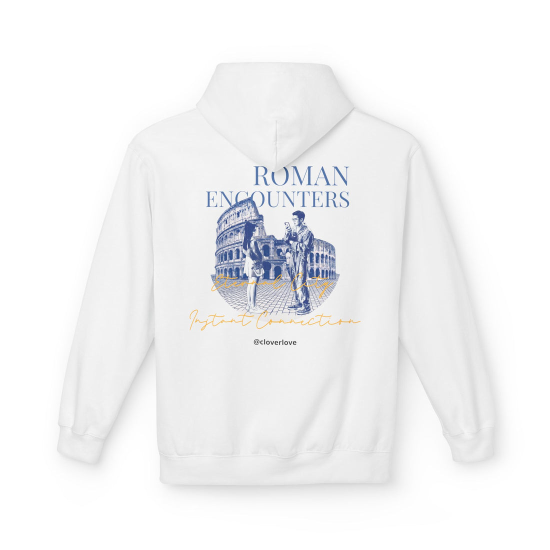 Kapuzenpullover „Römische Begegnungen“ | Kolosseum Reise-Wahrzeichen Sweatshirt
