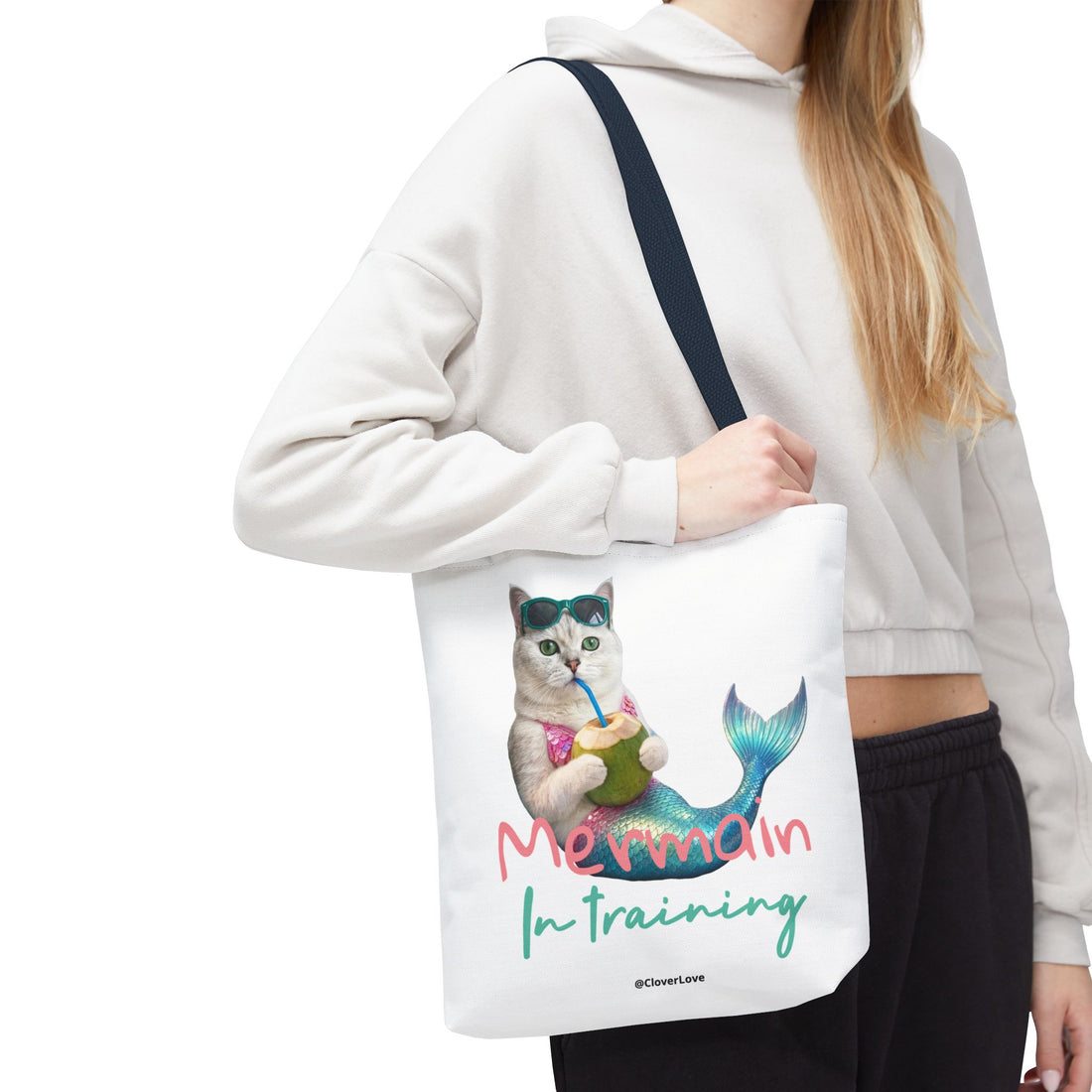 Custom Cat Tote Bag | Personalized Cat Photo Summer Canvas Bag