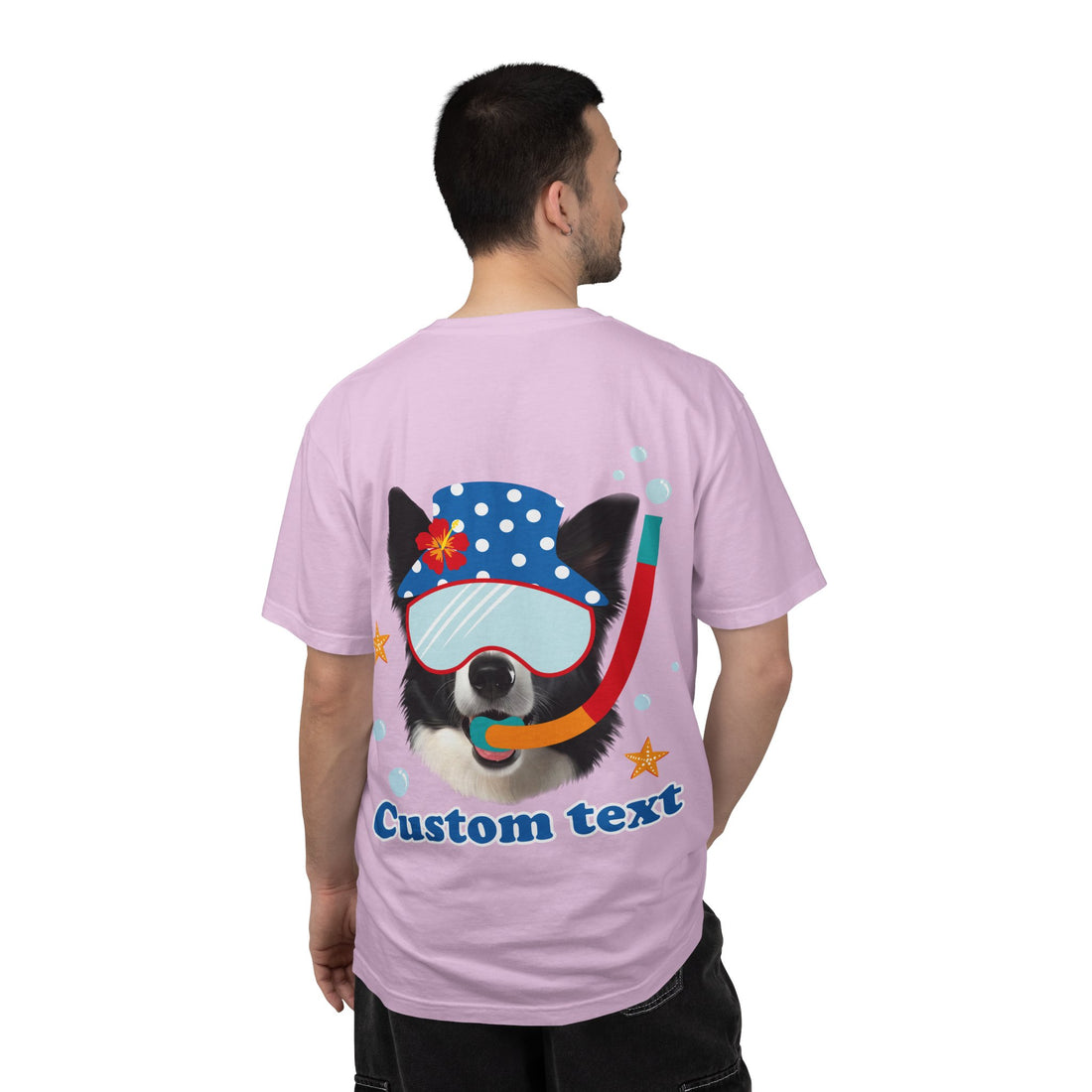 Custom Dog Summer T-Shirt - Funny Beach Diving Dog Tee, Dog Lover Gift