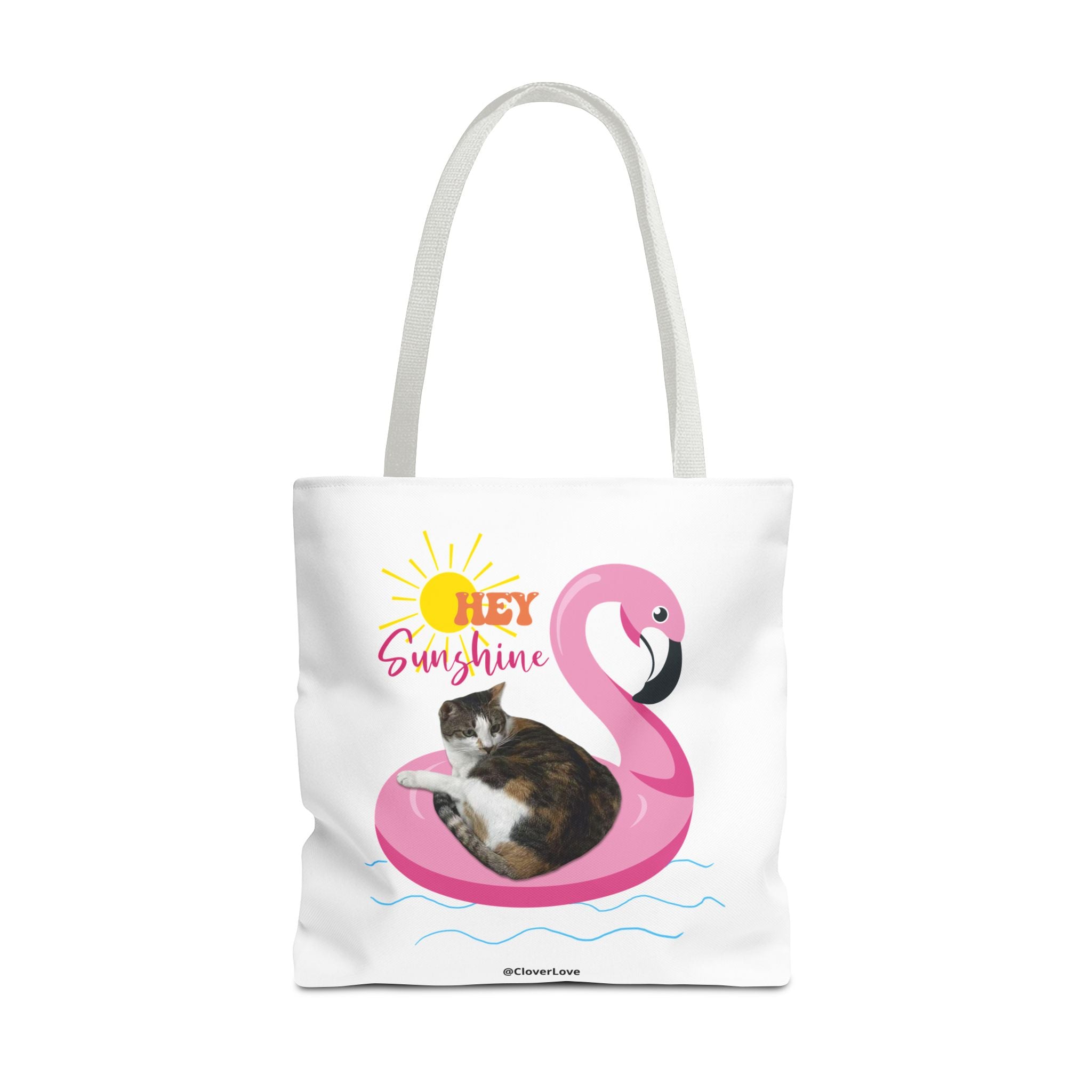 Custom Cat Tote Bag | Personalized Pet Photo Summer Bag
