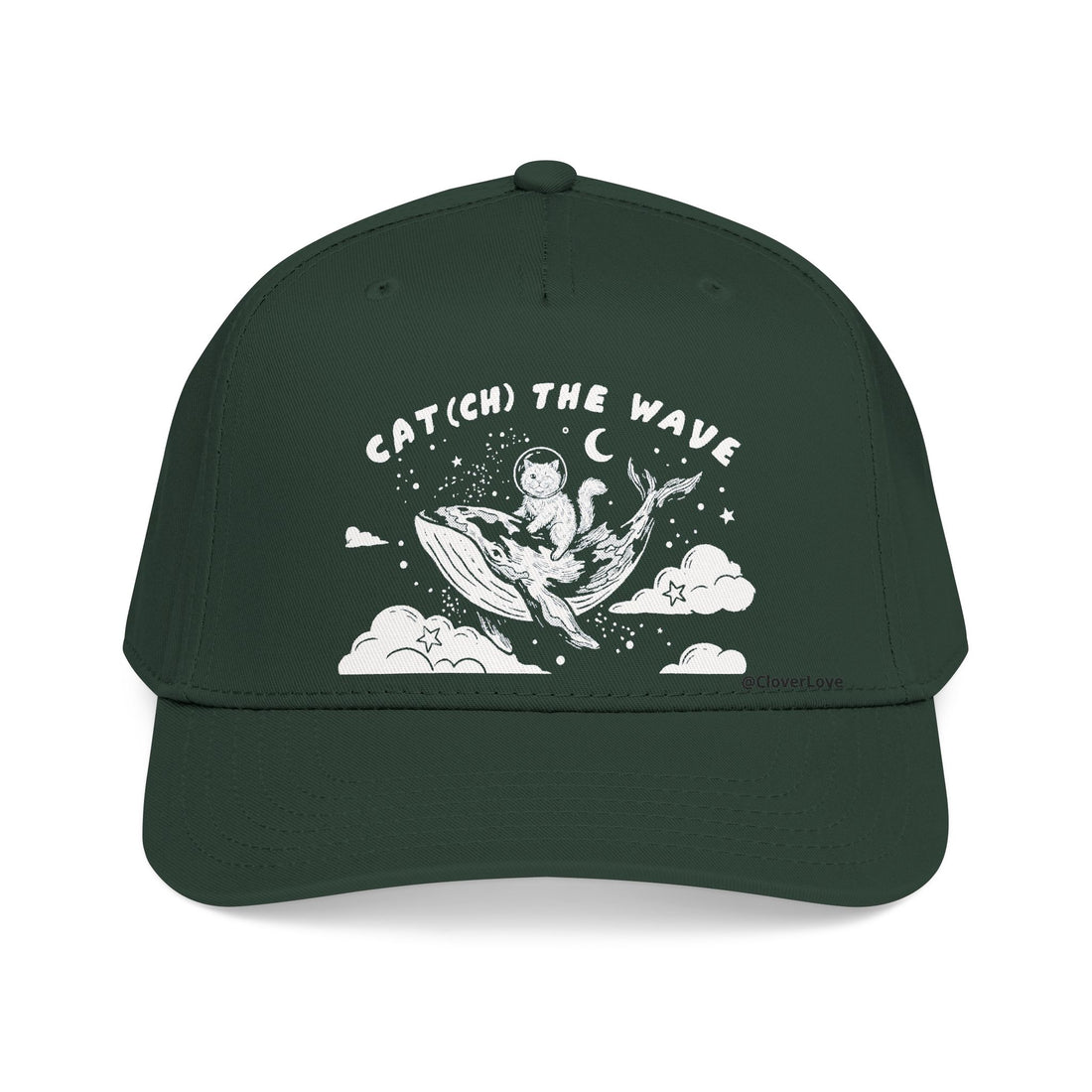 Ocean Cat Hat - Whale Adventure Baseball Cap, Cute Animal Dad Hat, Cat Lover Gift